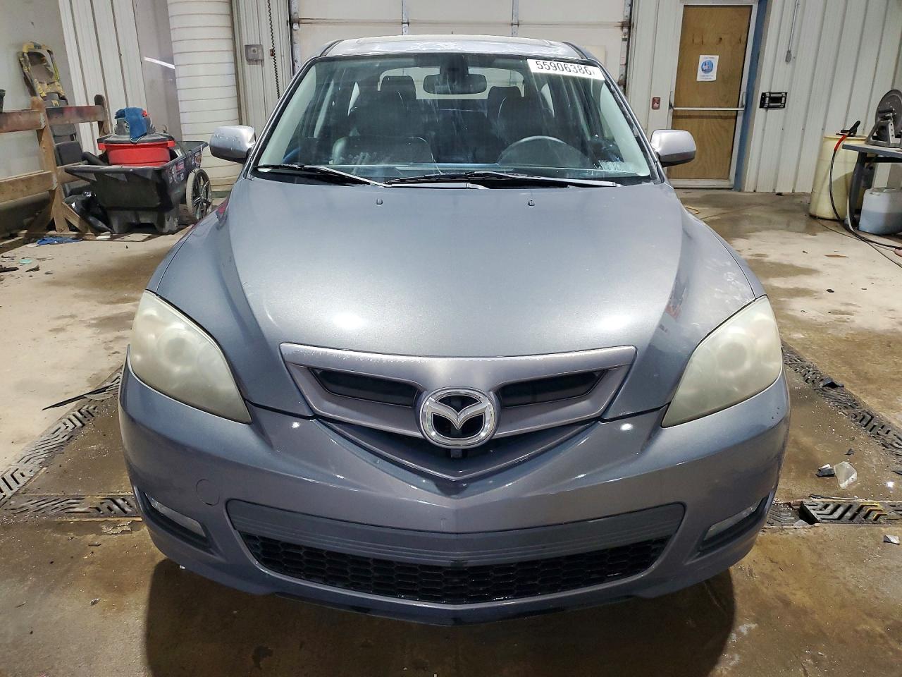 2008 Mazda 3 Hatchback Gray vin: JM1BK343681813325