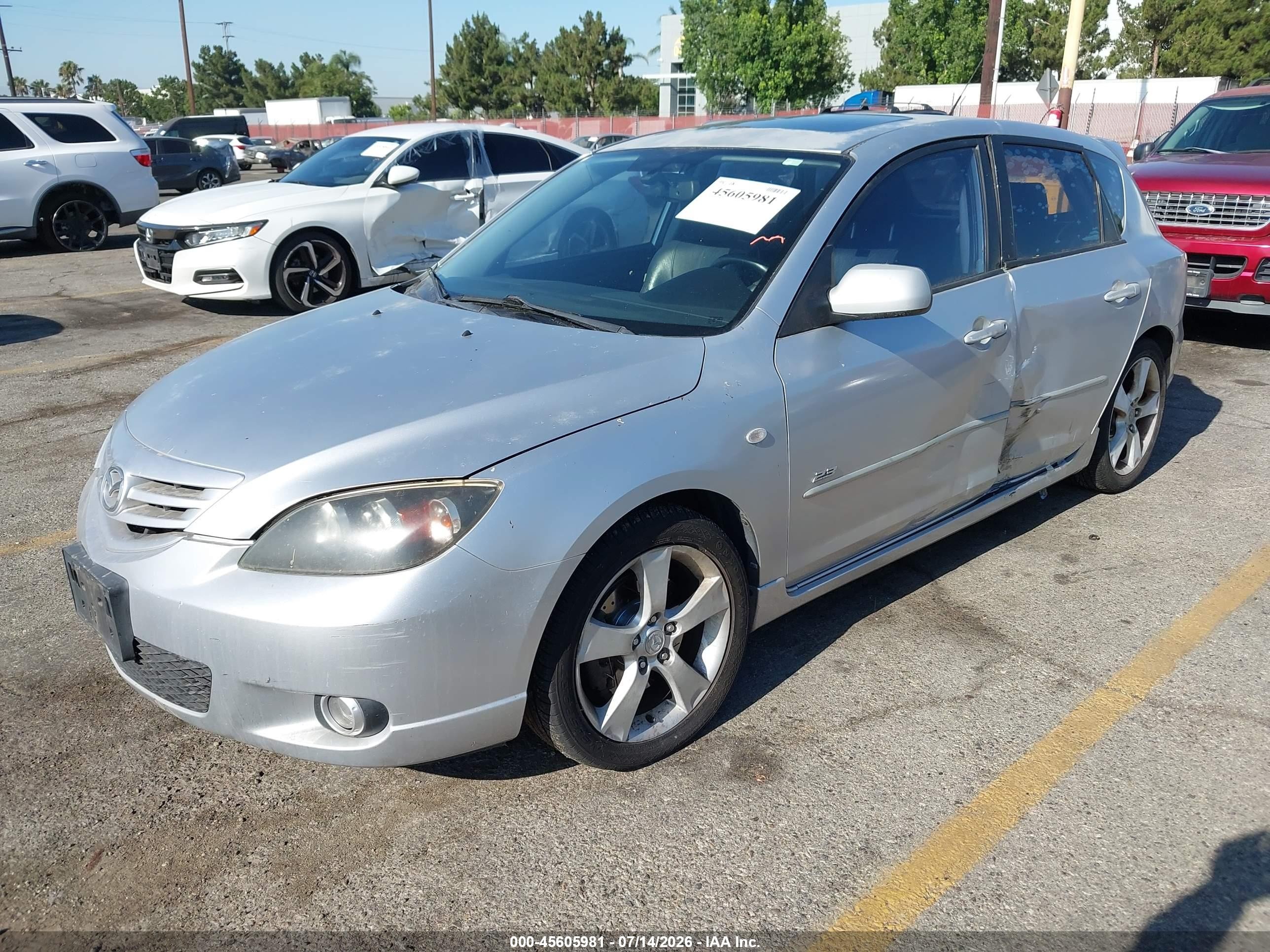 2005 Mazda Mazda3 S Gray vin: JM1BK343751237692