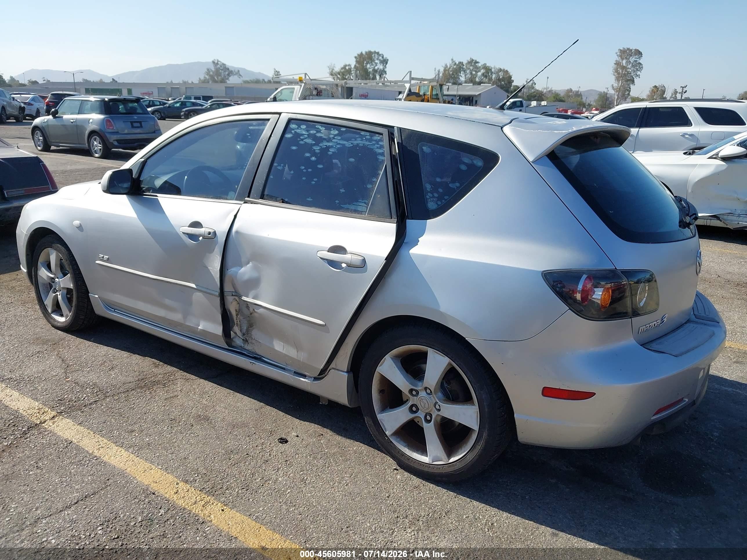 2005 Mazda Mazda3 S Gray vin: JM1BK343751237692