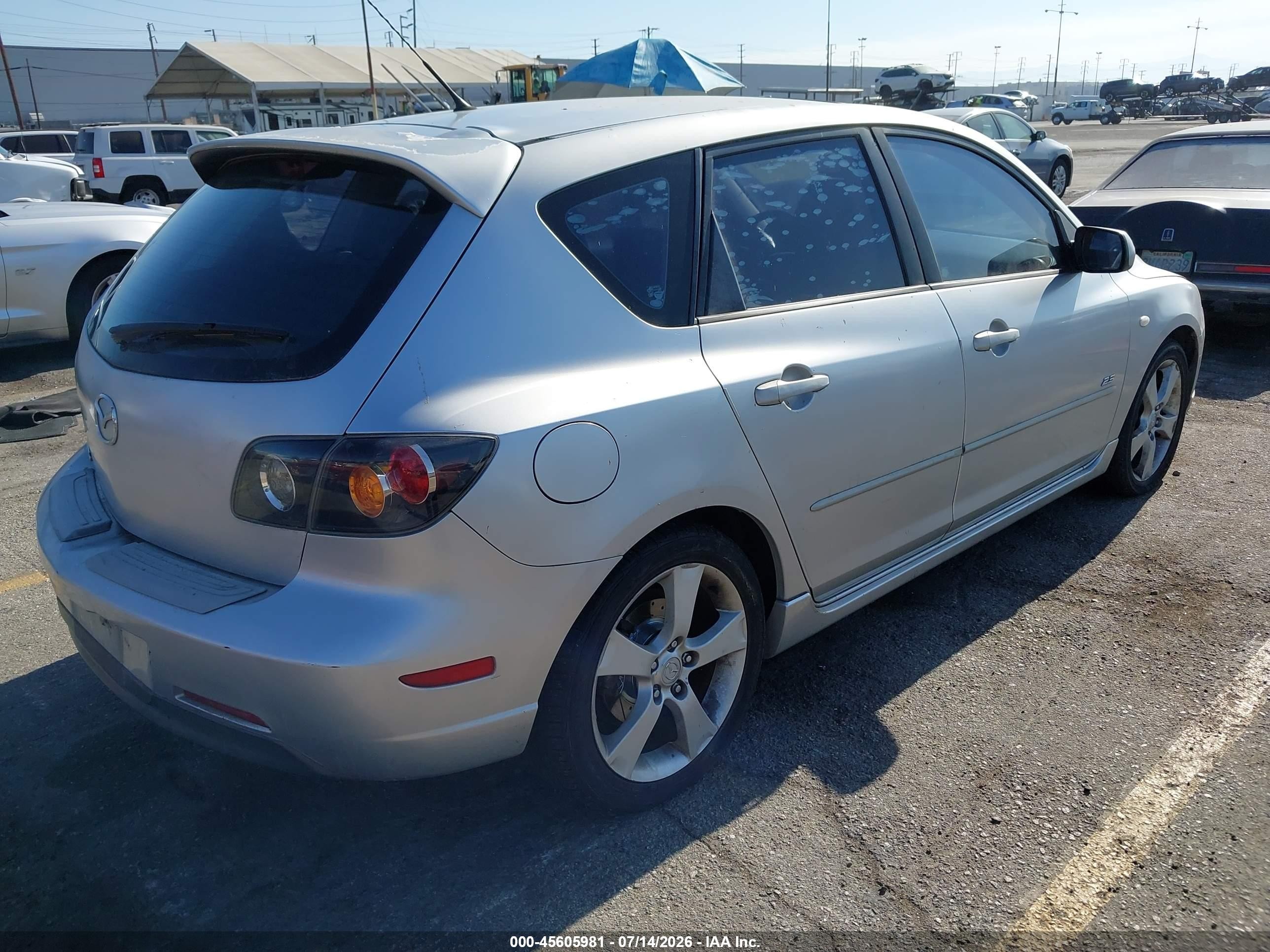 2005 Mazda Mazda3 S Gray vin: JM1BK343751237692