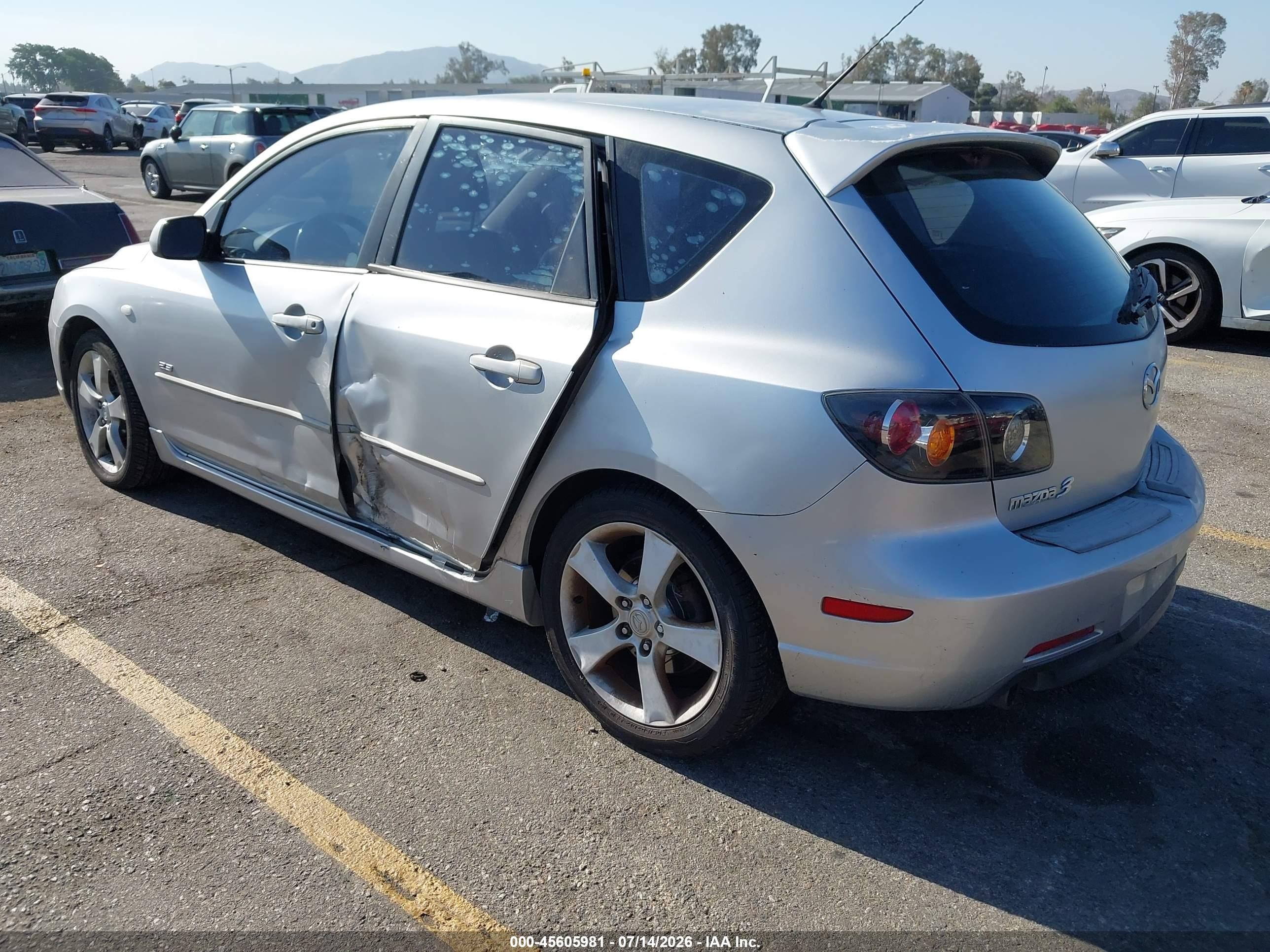 2005 Mazda Mazda3 S Gray vin: JM1BK343751237692