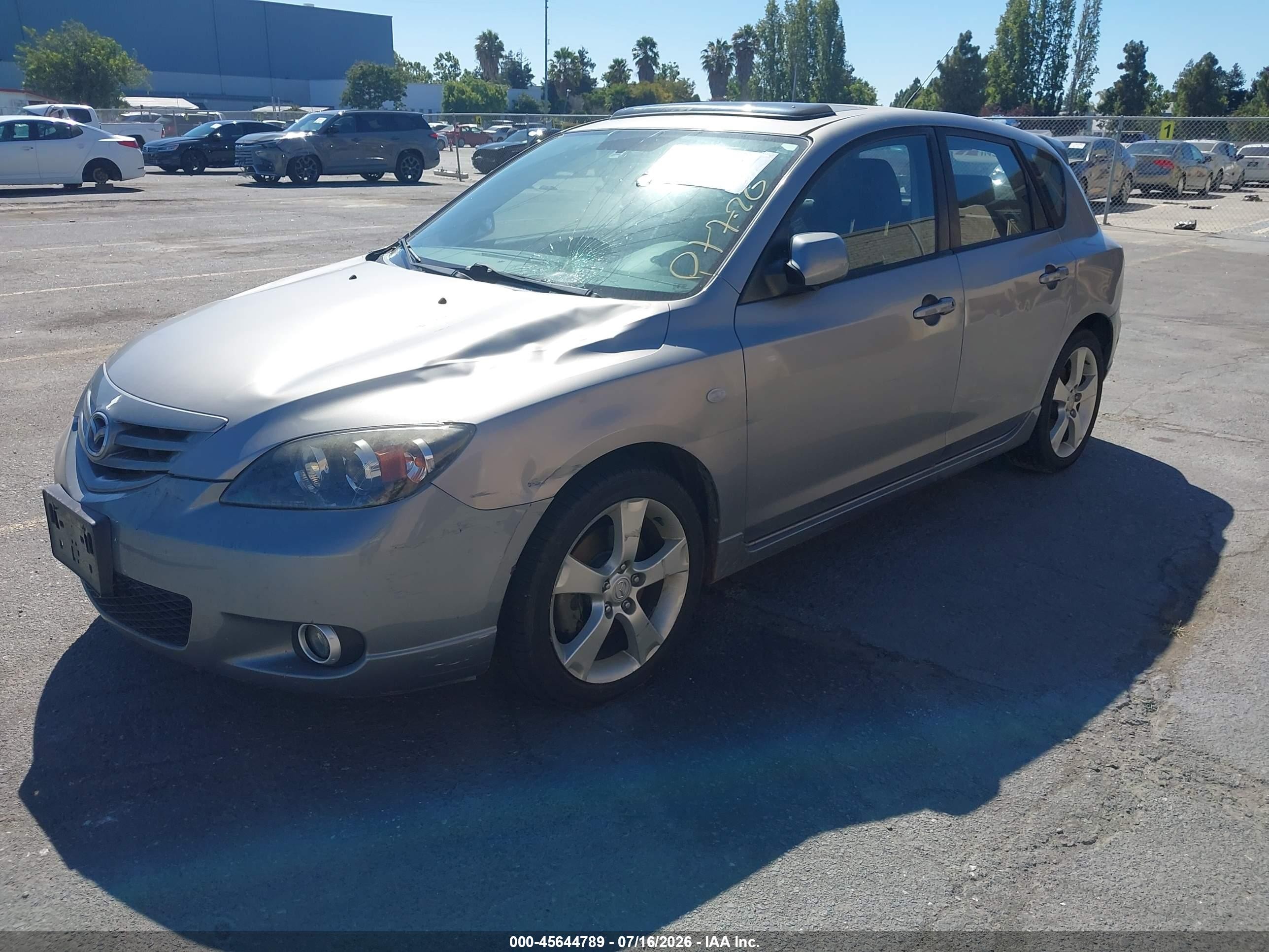 2005 Mazda Mazda3 S Gray vin: JM1BK343751257733