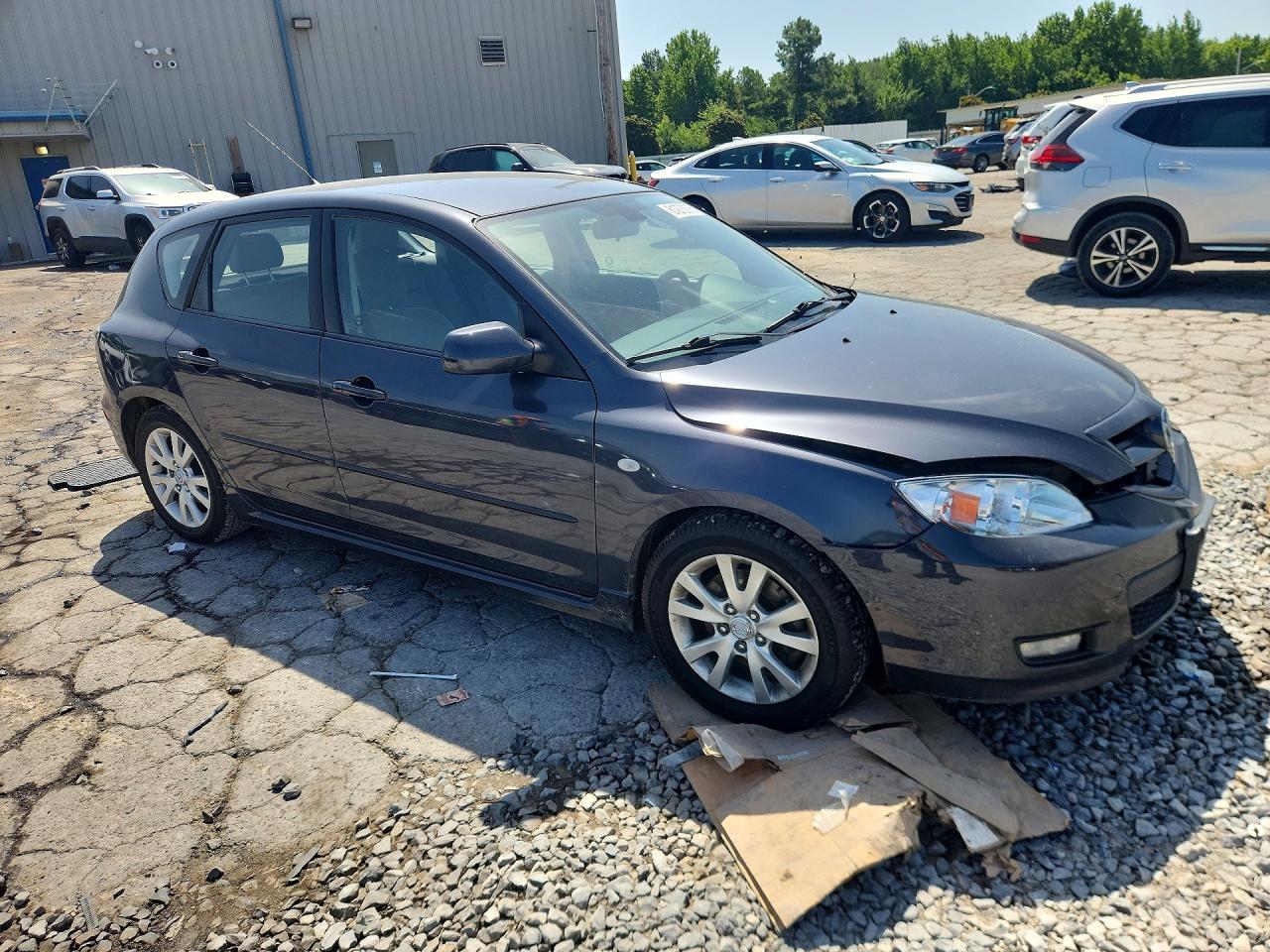 2007 Mazda 3 Hatchback Black vin: JM1BK343771717671