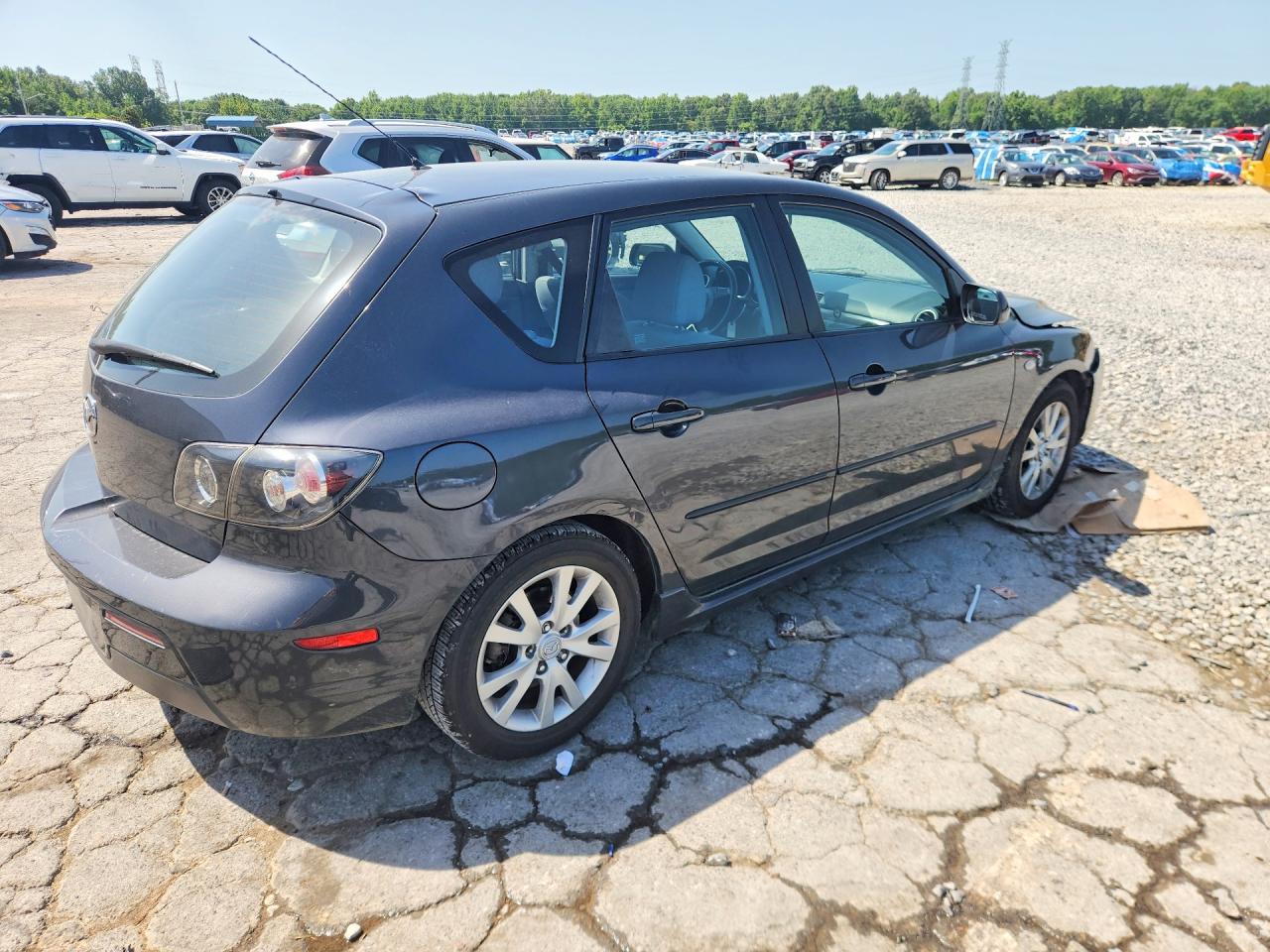2007 Mazda 3 Hatchback Black vin: JM1BK343771717671