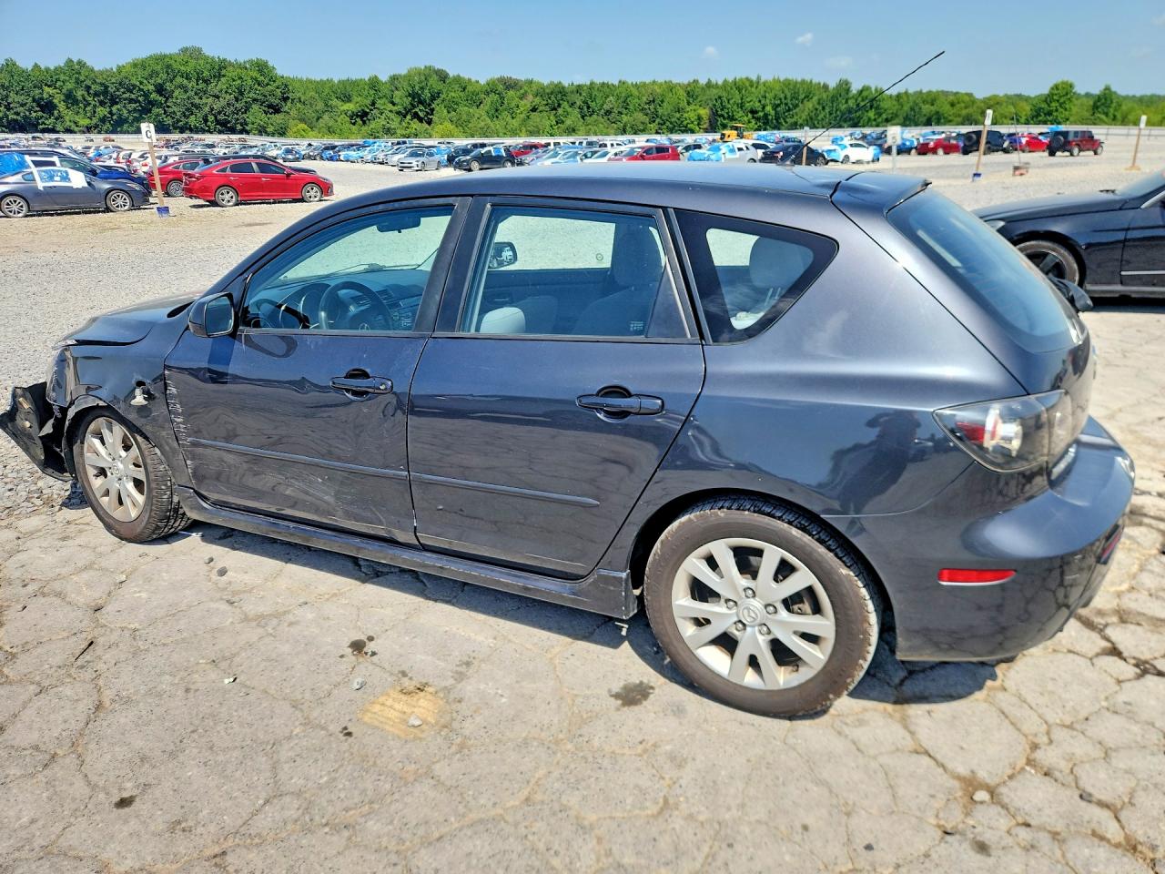 2007 Mazda 3 Hatchback Black vin: JM1BK343771717671
