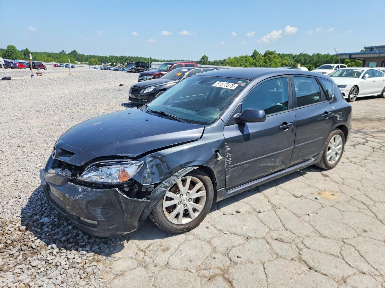2007 Mazda 3 Hatchback Black vin: JM1BK343771717671