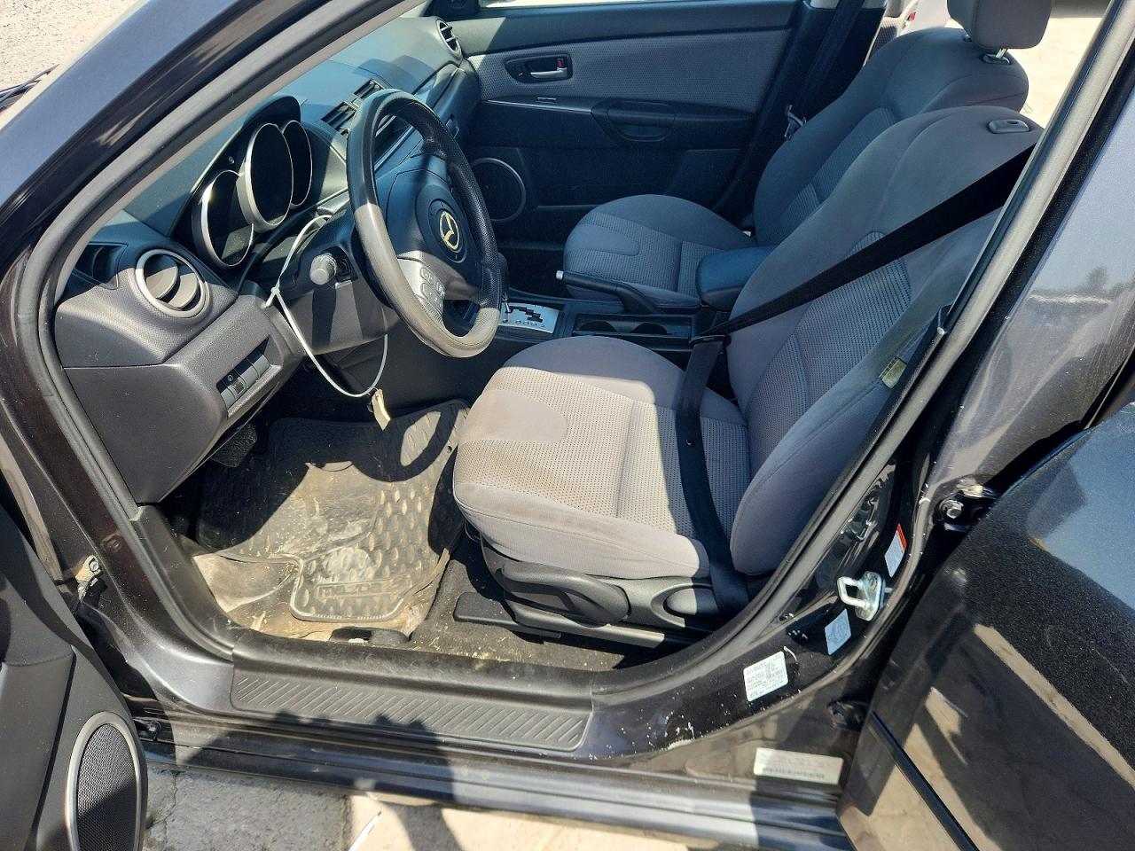 2007 Mazda 3 Hatchback Black vin: JM1BK343771717671