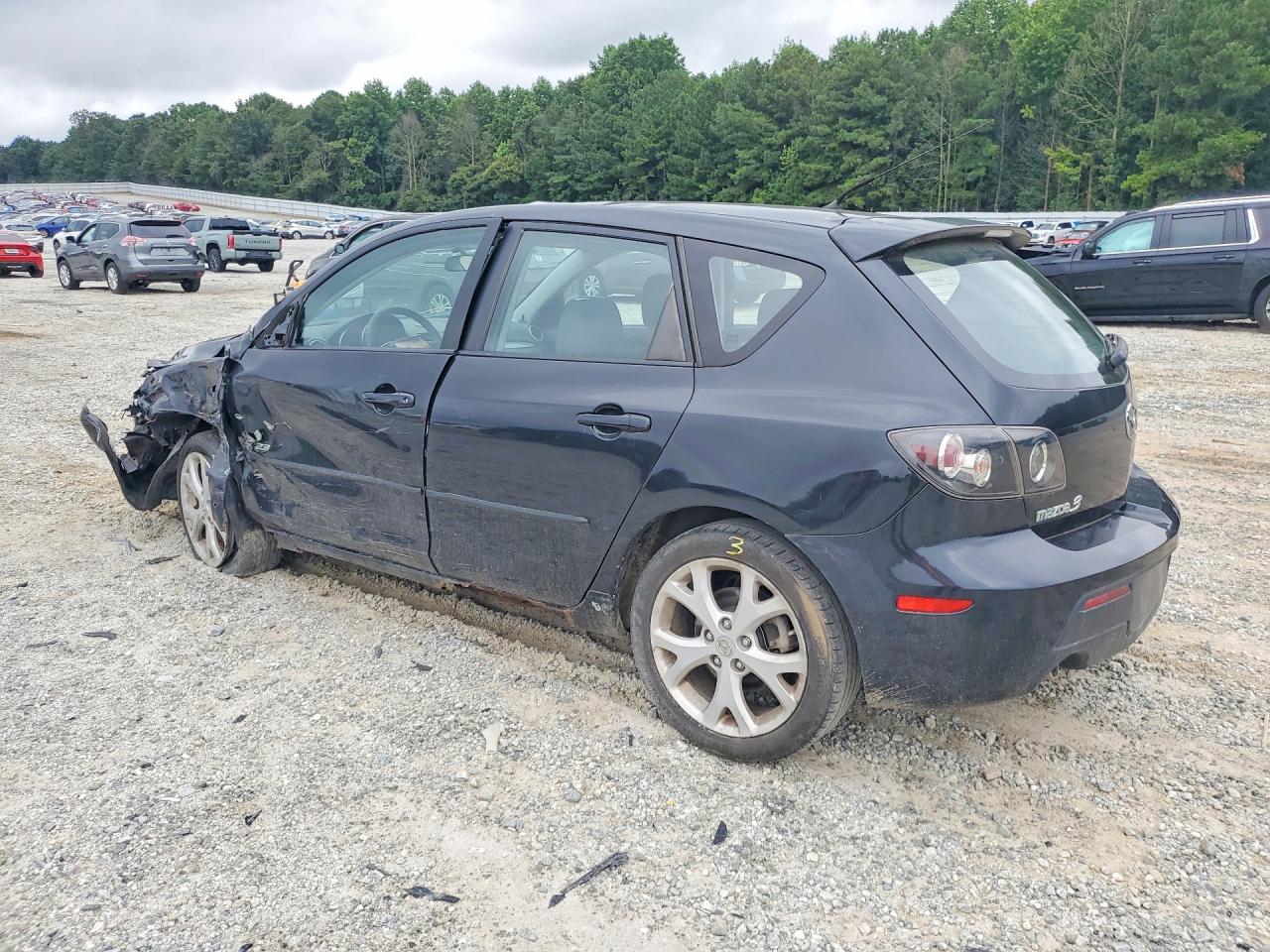 2008 Mazda 3 Black vin: JM1BK343781781985