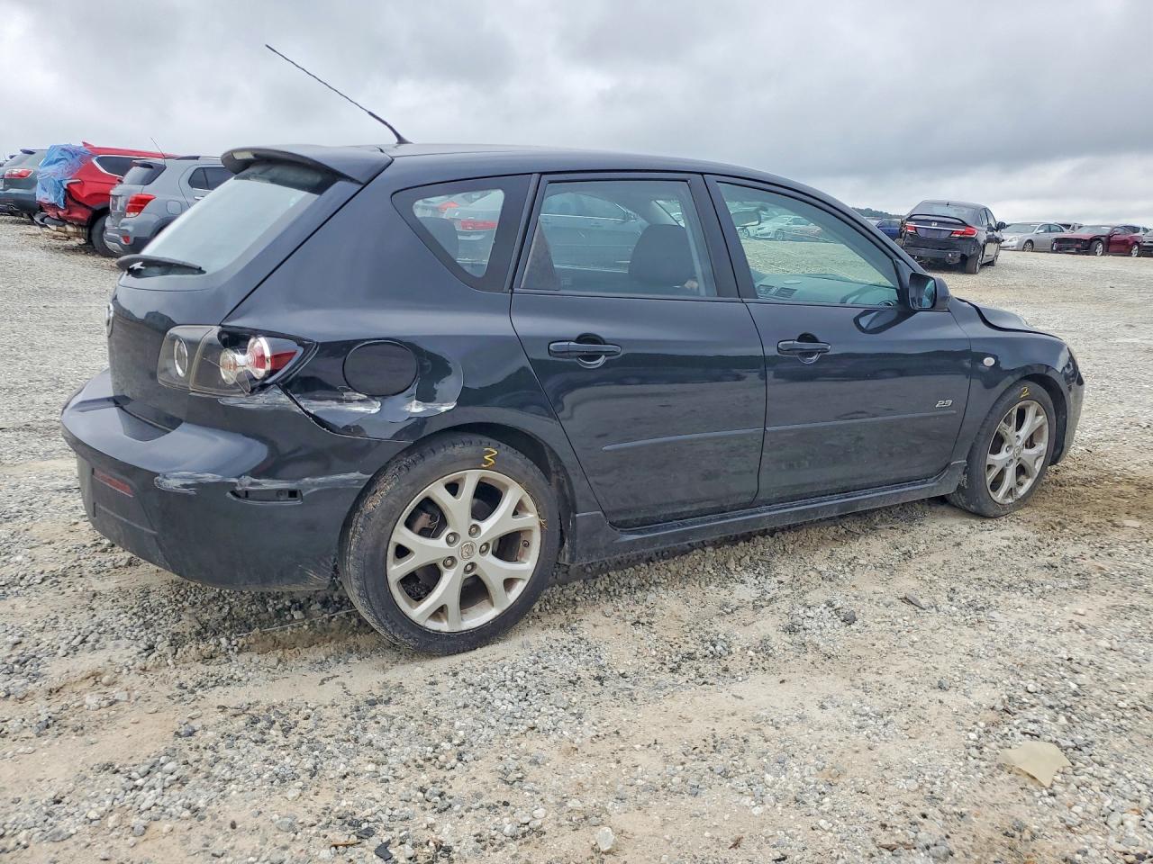 2008 Mazda 3 Black vin: JM1BK343781781985