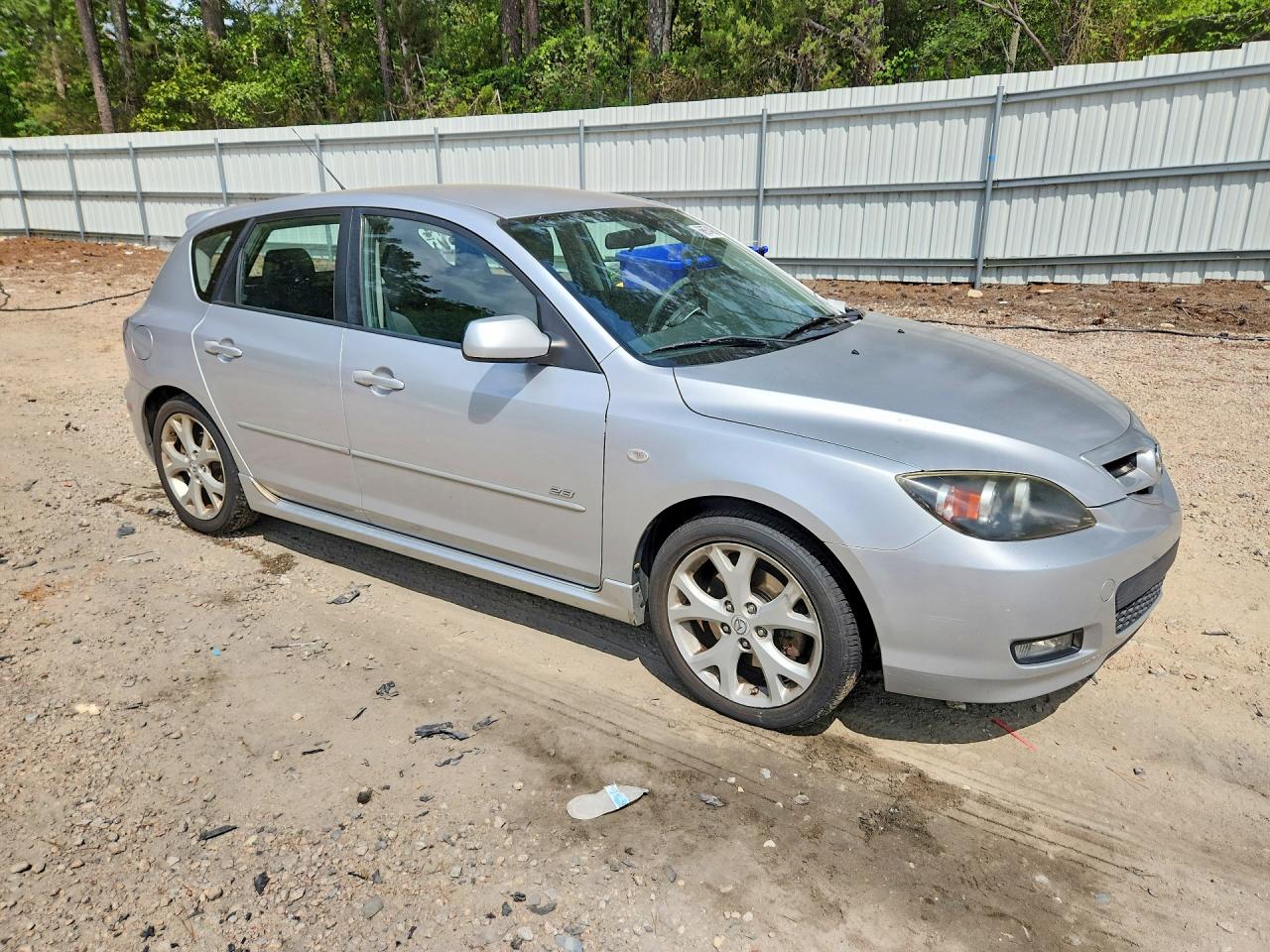 2008 Mazda 3 Hatchback Silver vin: JM1BK343781843367