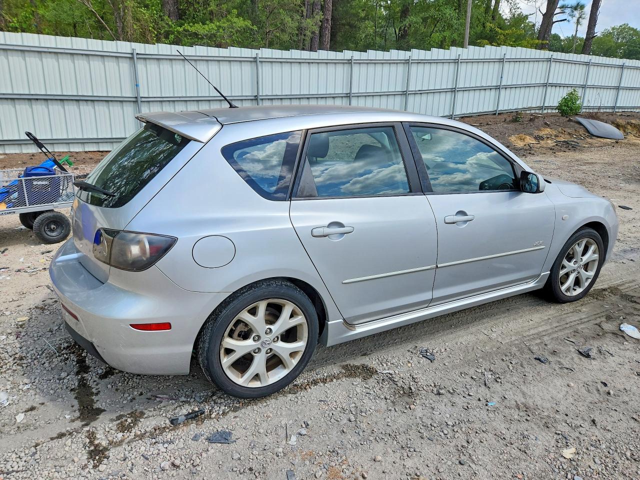 2008 Mazda 3 Hatchback Silver vin: JM1BK343781843367