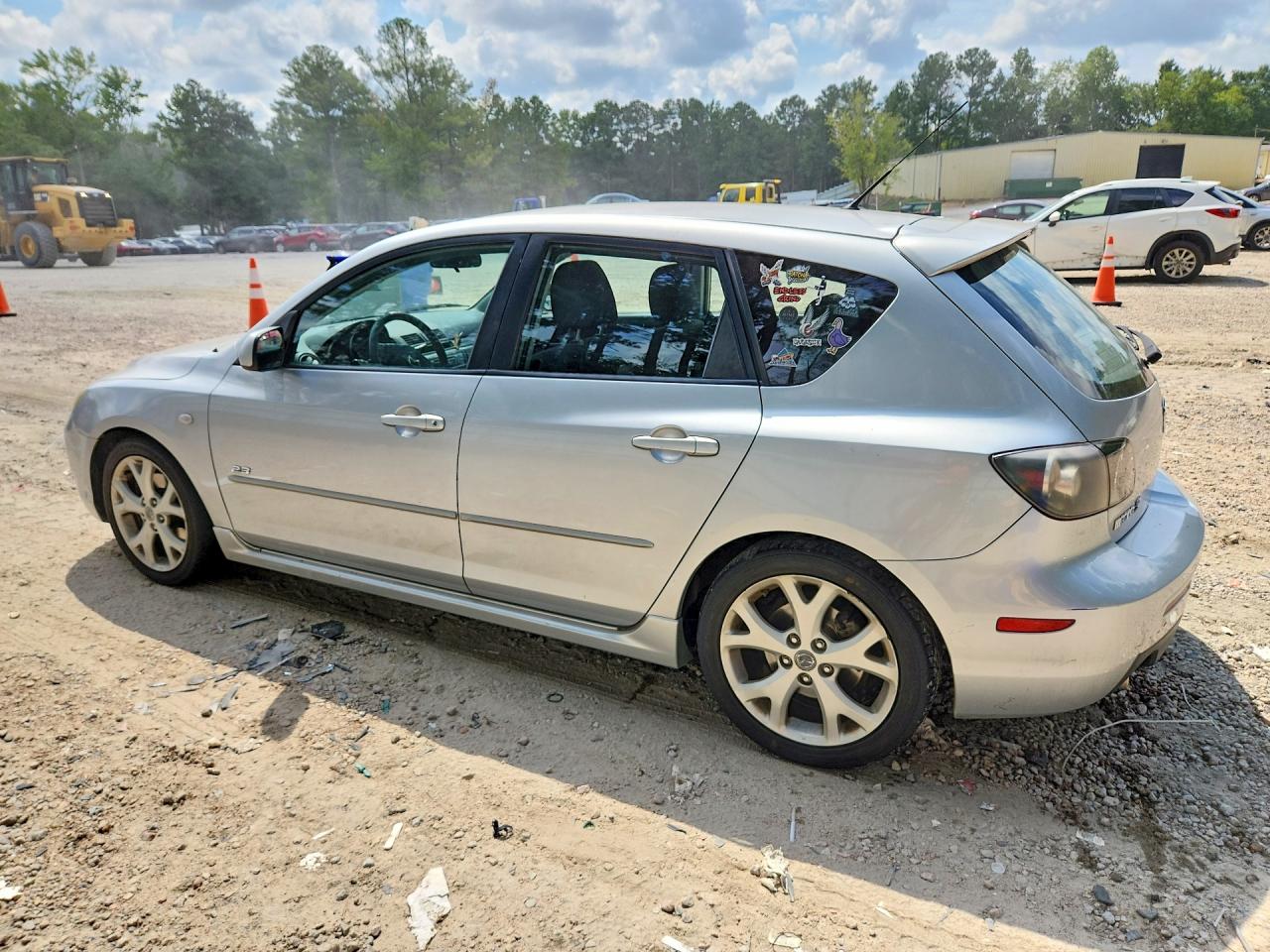 2008 Mazda 3 Hatchback Silver vin: JM1BK343781843367