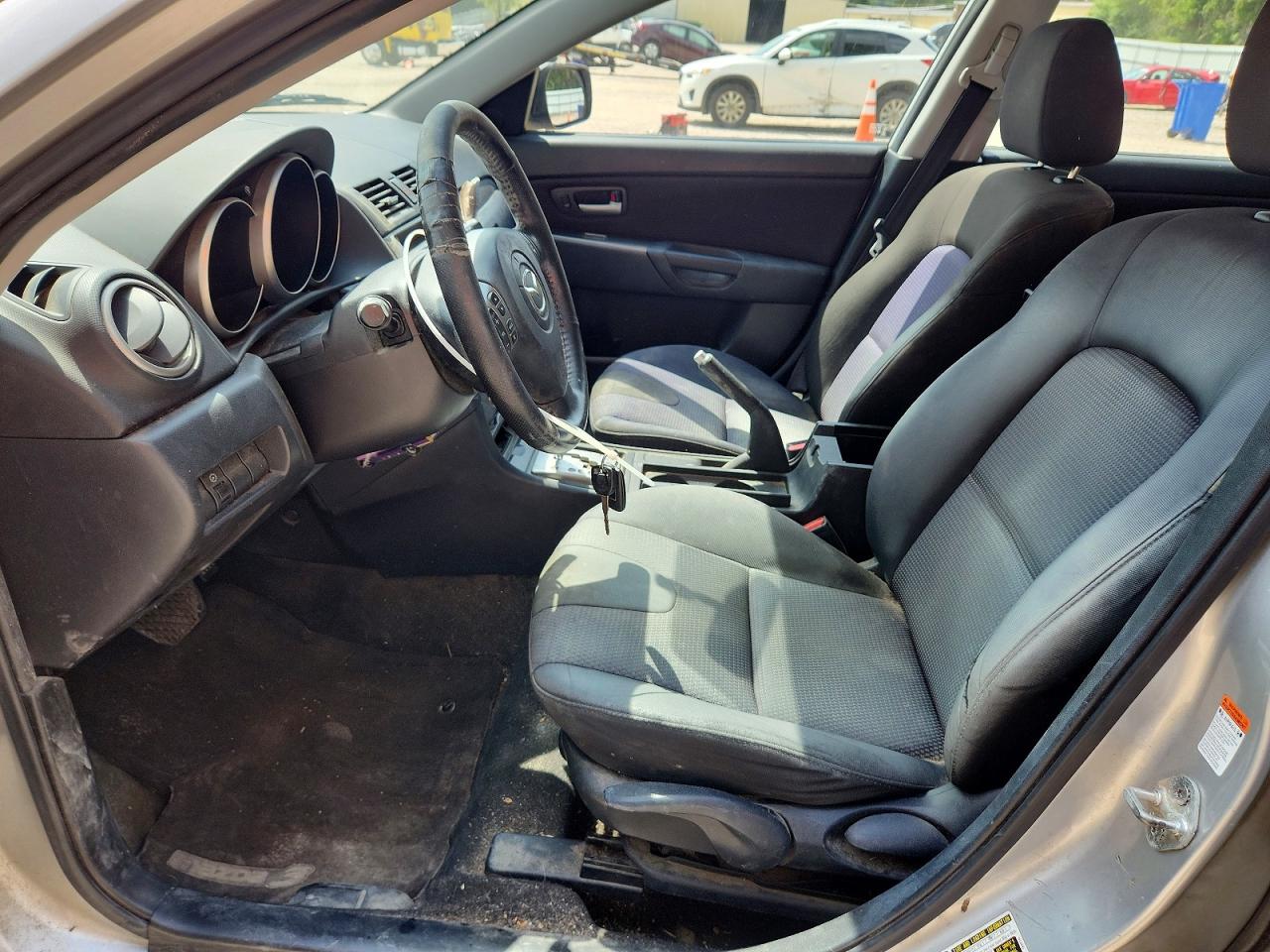 2008 Mazda 3 Hatchback Silver vin: JM1BK343781843367