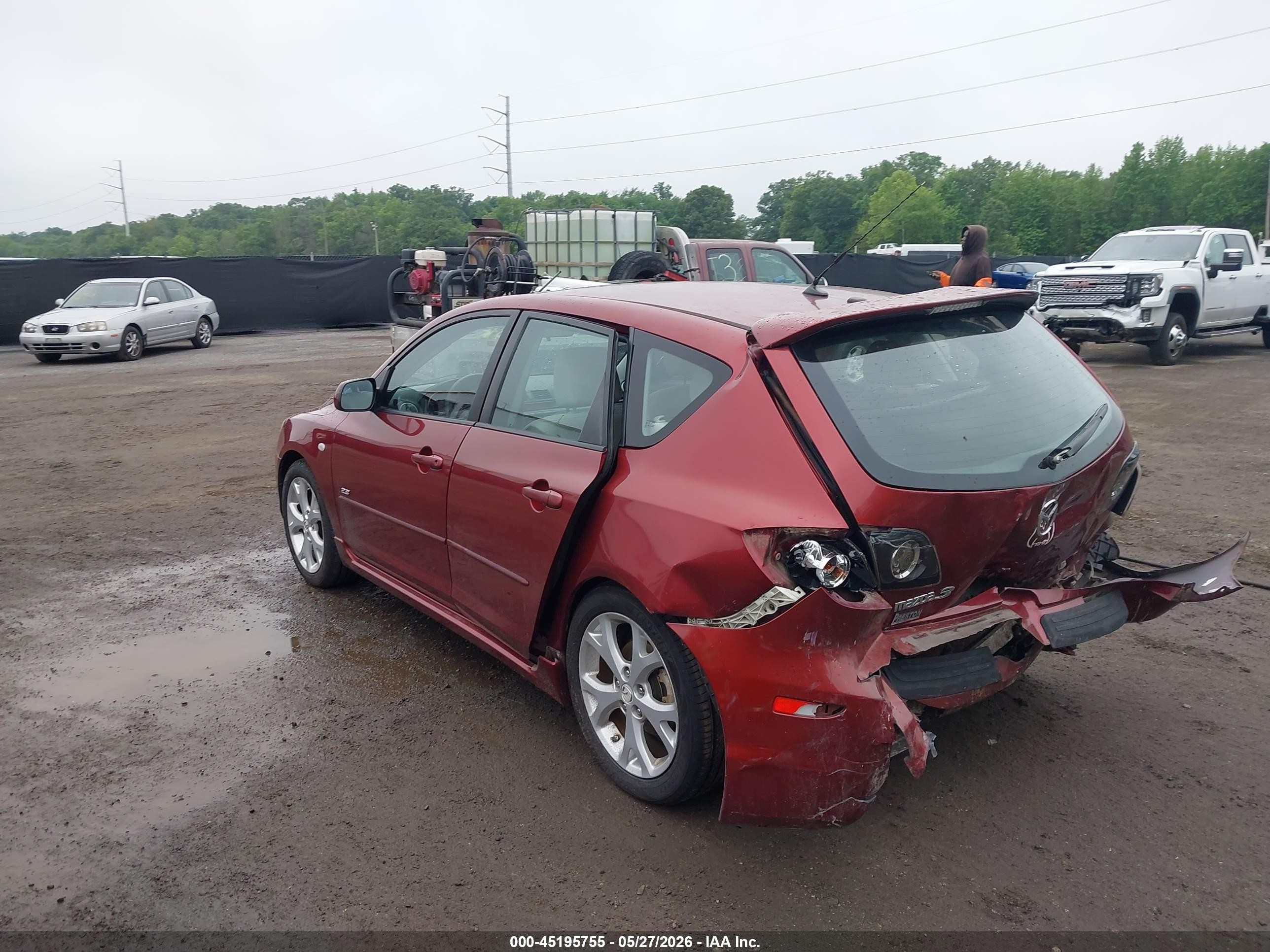 2009 Mazda Mazda3 S Sport Red vin: JM1BK343791215780