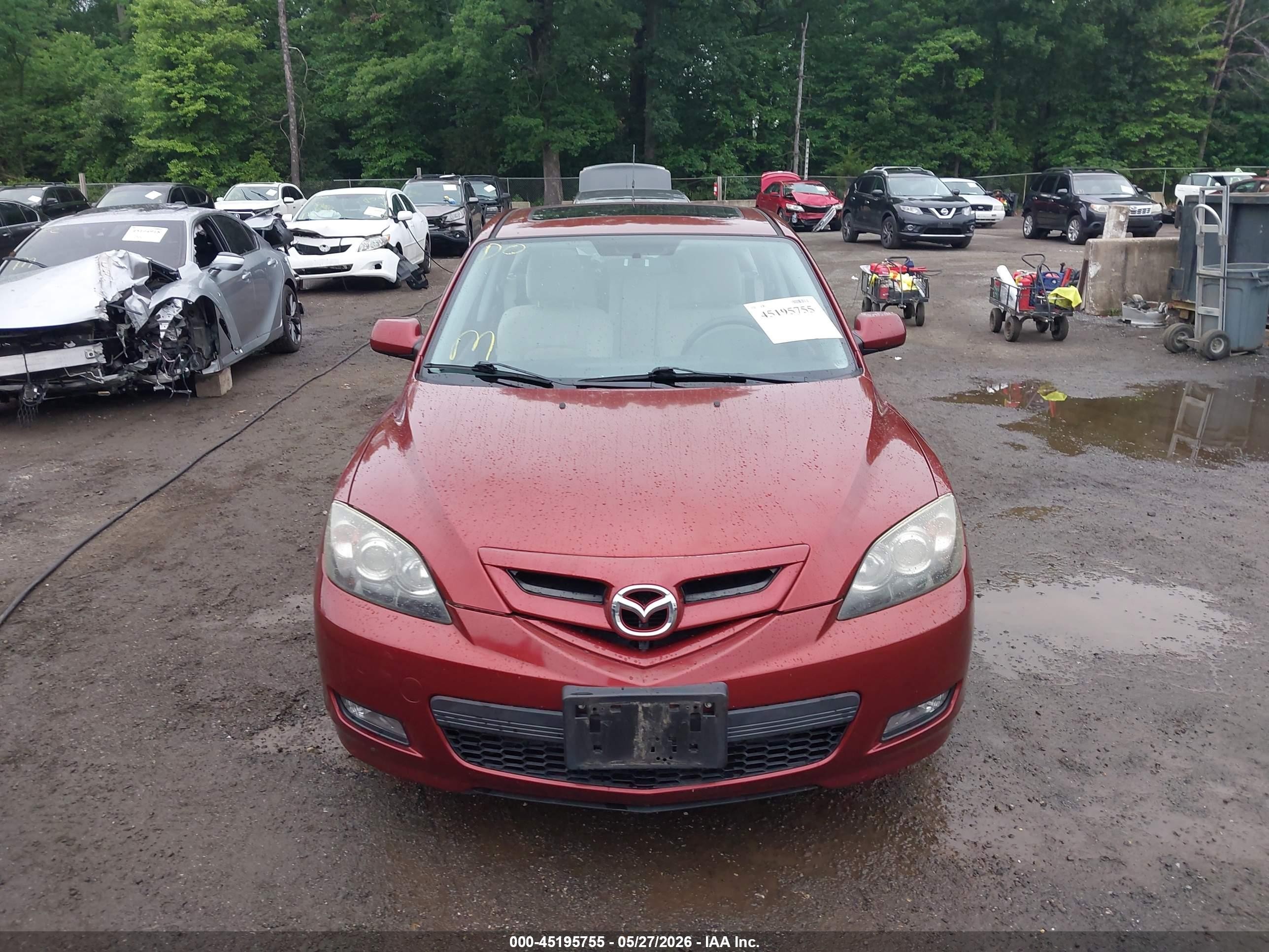 2009 Mazda Mazda3 S Sport Red vin: JM1BK343791215780
