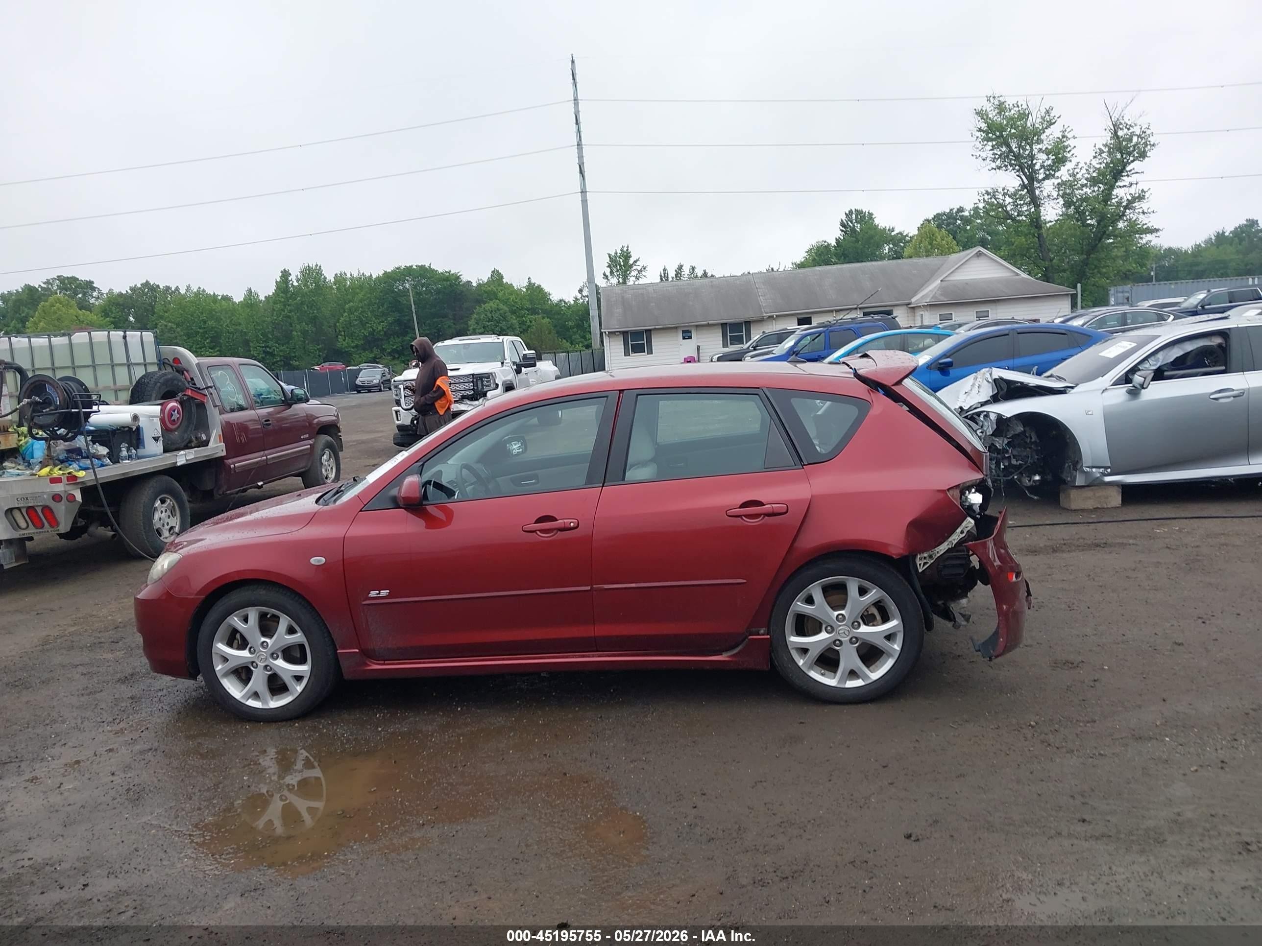 2009 Mazda Mazda3 S Sport Red vin: JM1BK343791215780