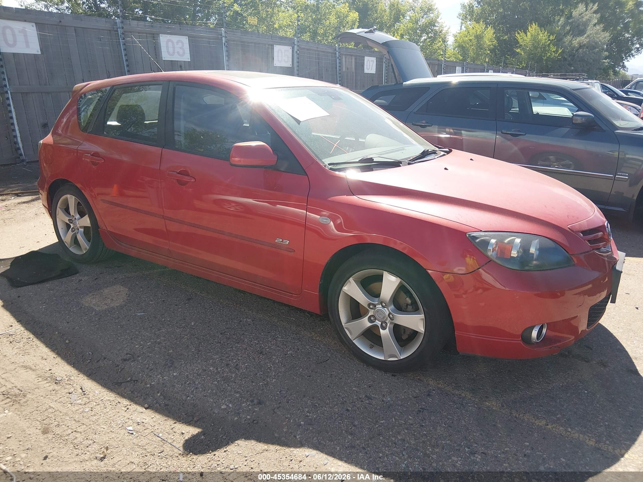 2006 Mazda Mazda3 S Grand Touring Red vin: JM1BK343861497228