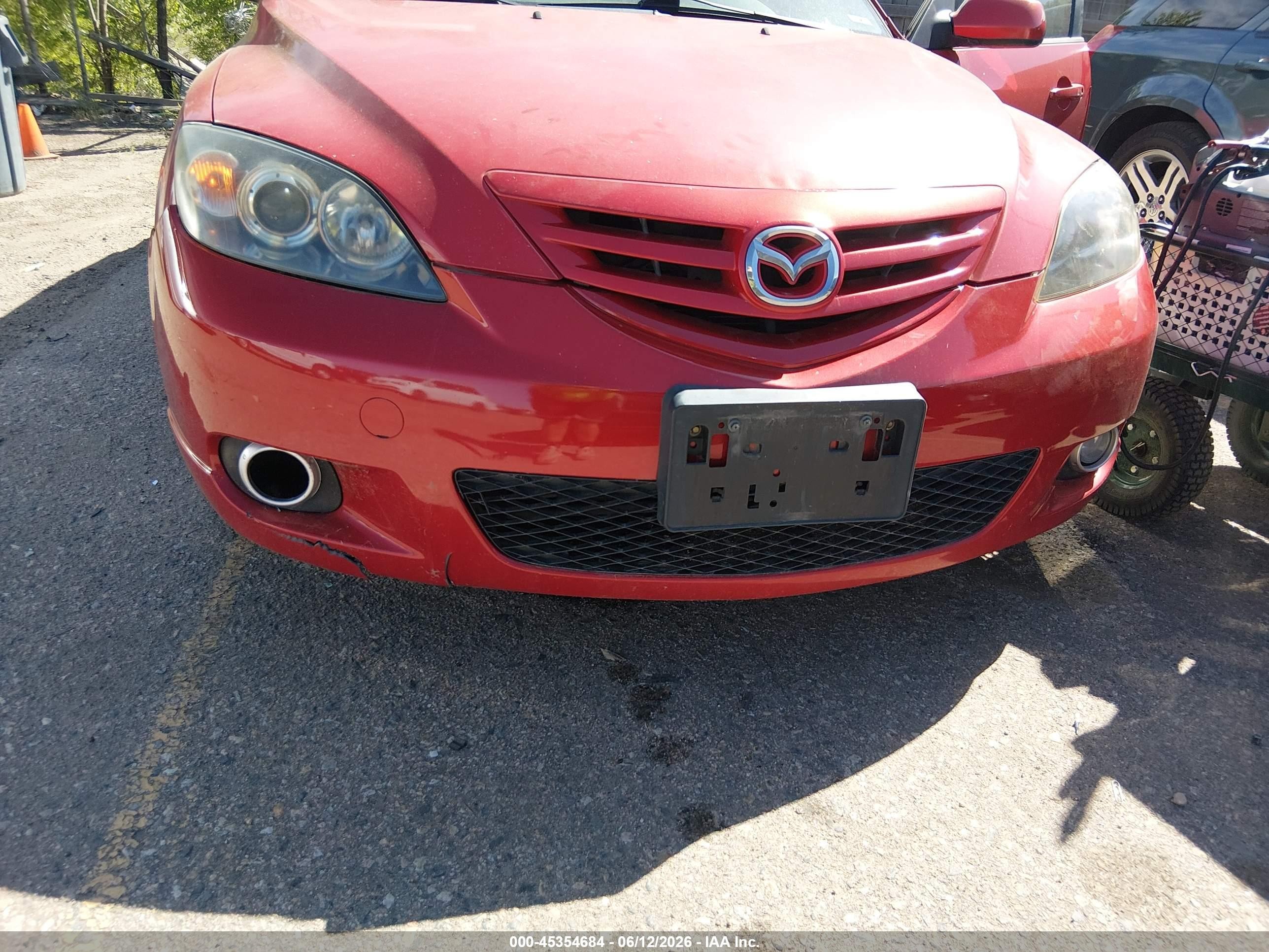 2006 Mazda Mazda3 S Grand Touring Red vin: JM1BK343861497228
