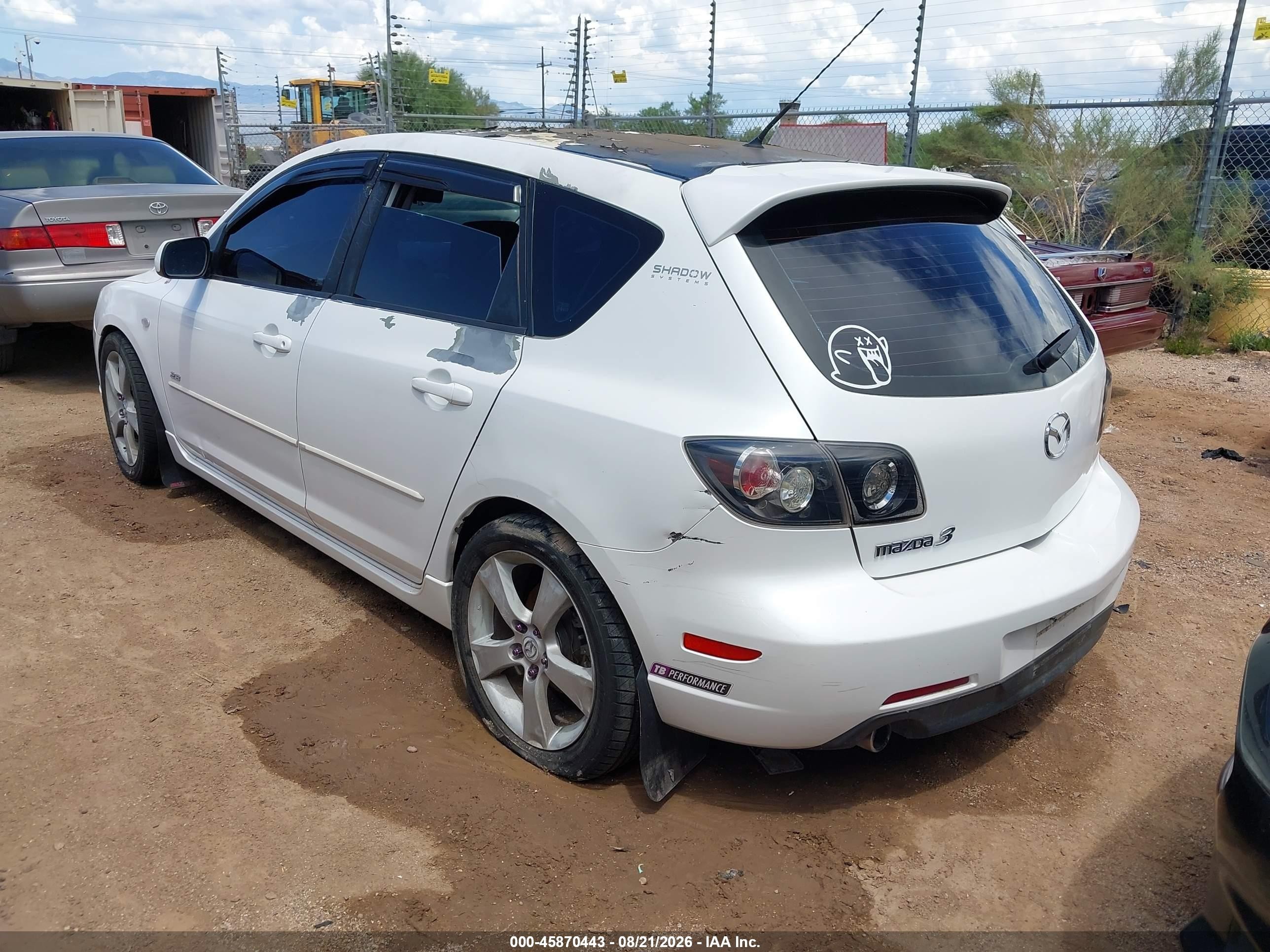 2006 Mazda Mazda3 S Touring White vin: JM1BK343861499111