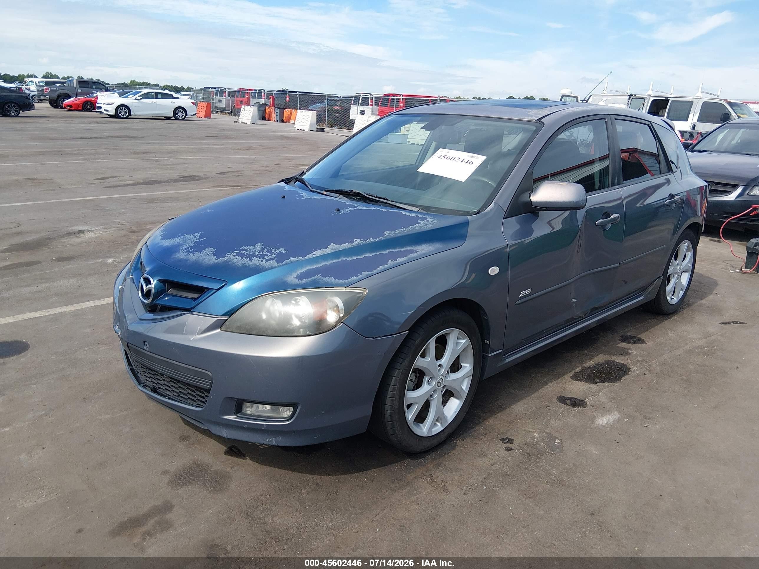 2007 Mazda Mazda3 S Grand Touring Teal vin: JM1BK343871601136
