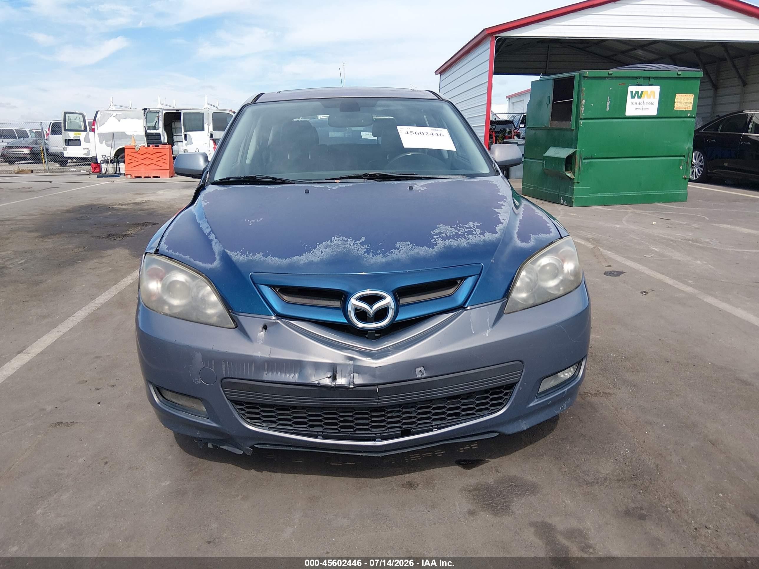 2007 Mazda Mazda3 S Grand Touring Teal vin: JM1BK343871601136