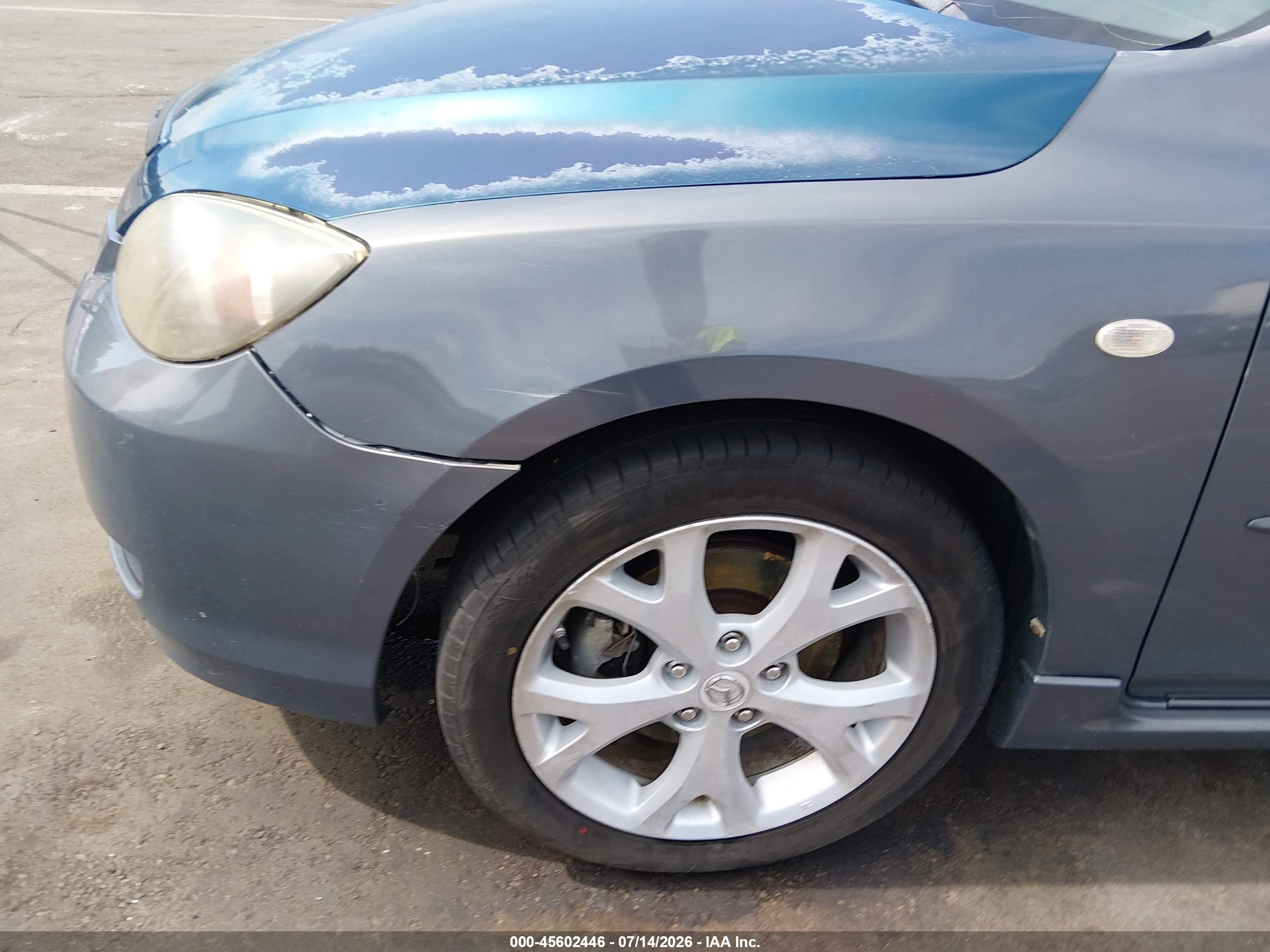 2007 Mazda Mazda3 S Grand Touring Teal vin: JM1BK343871601136