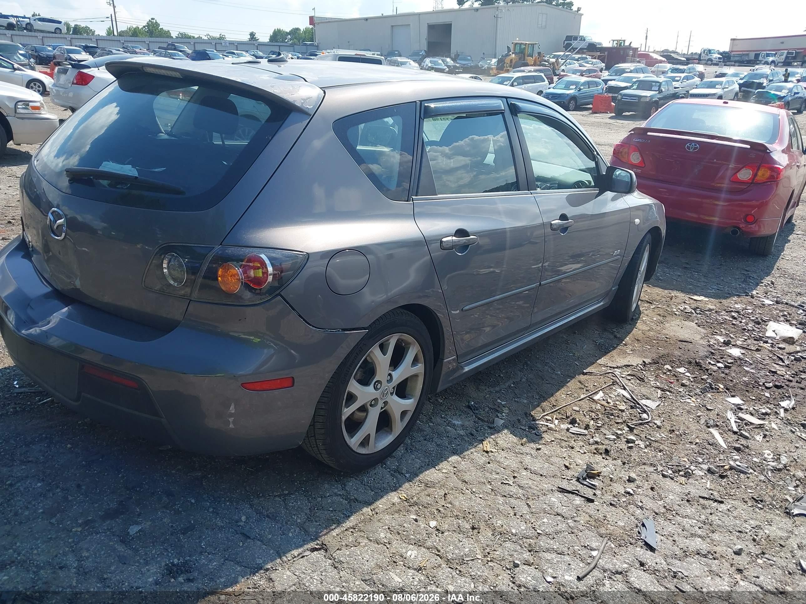 2008 Mazda Mazda3 S Sport Gray vin: JM1BK343881101947