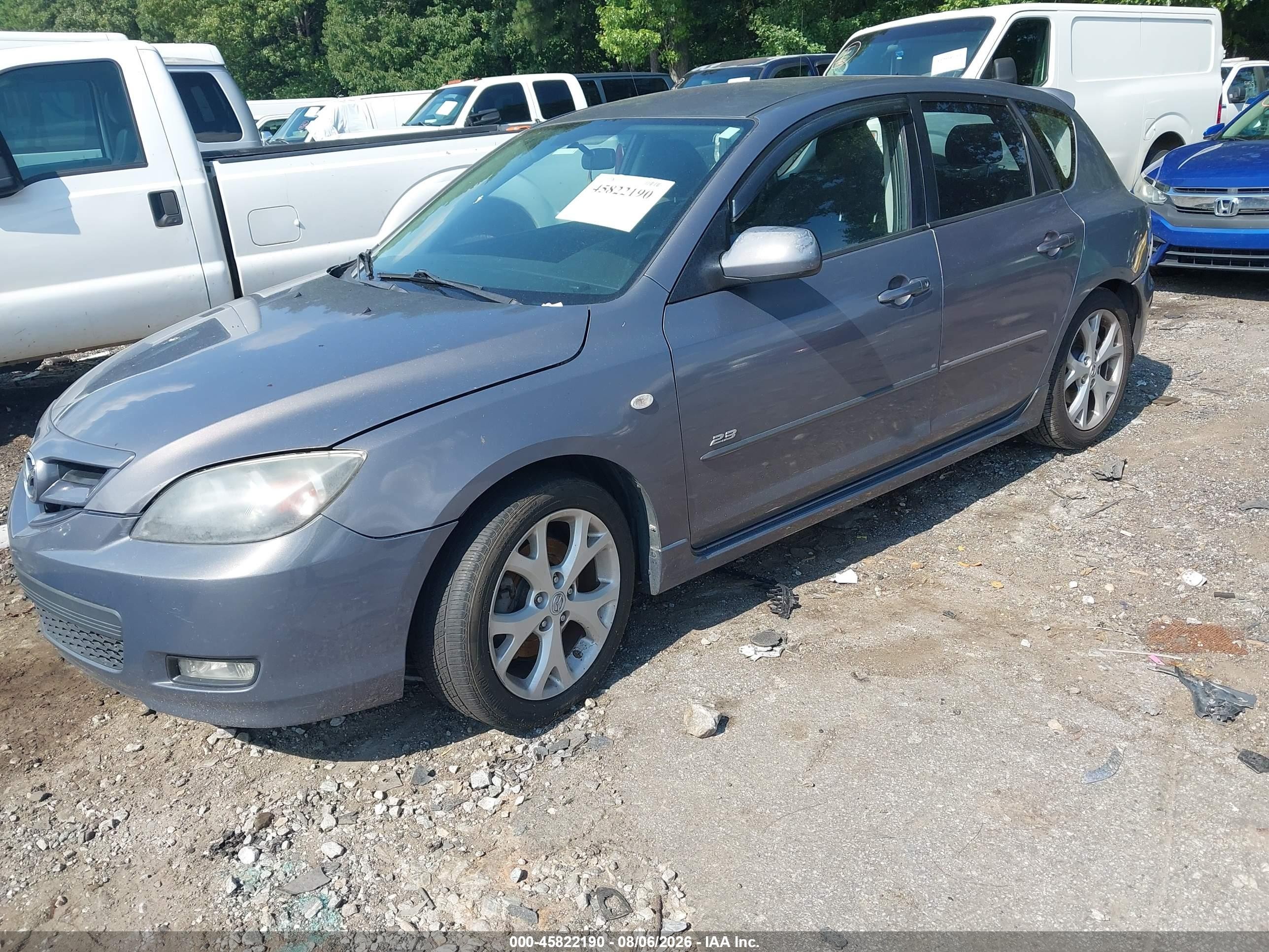 2008 Mazda Mazda3 S Sport Gray vin: JM1BK343881101947