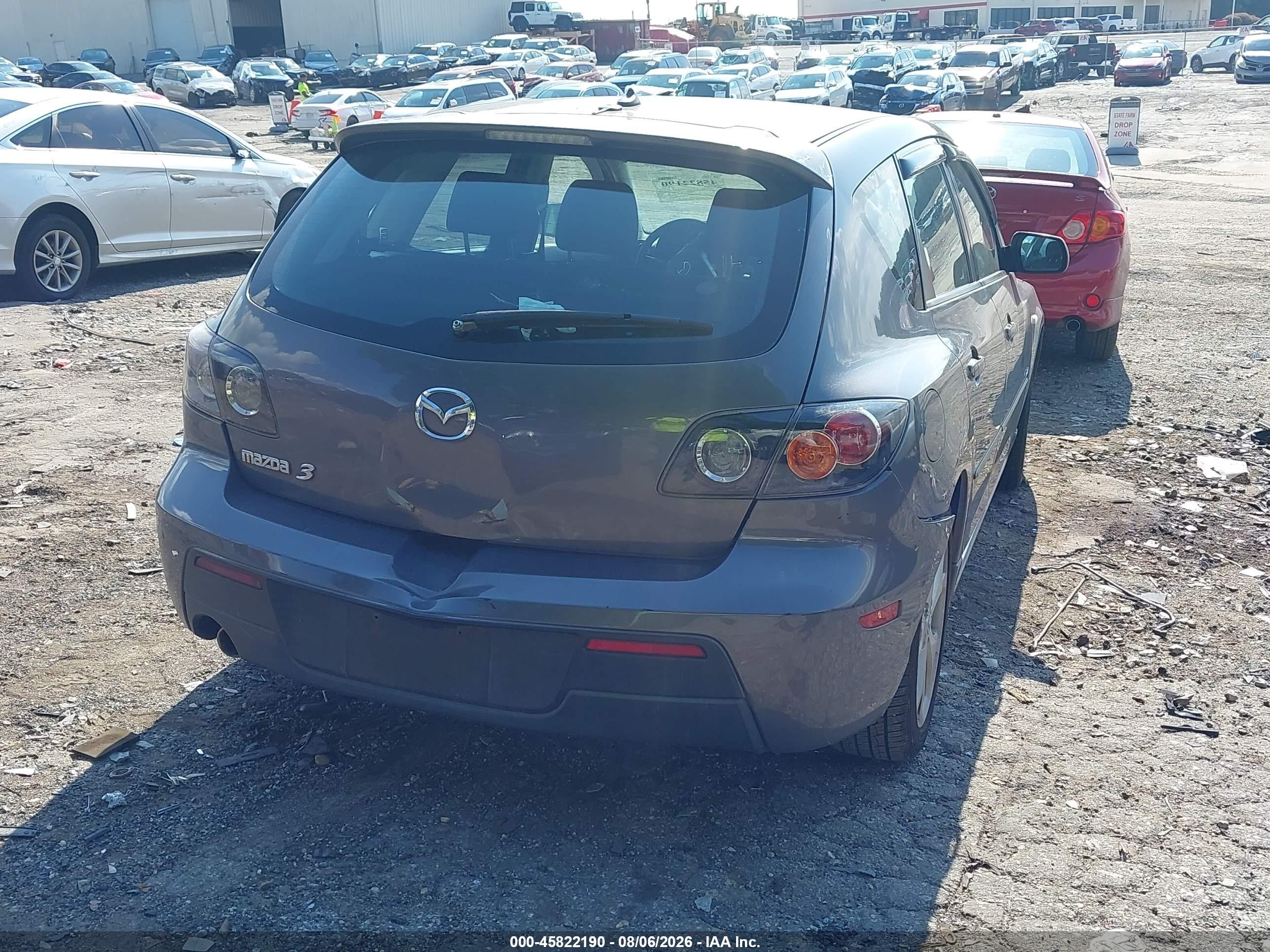 2008 Mazda Mazda3 S Sport Gray vin: JM1BK343881101947