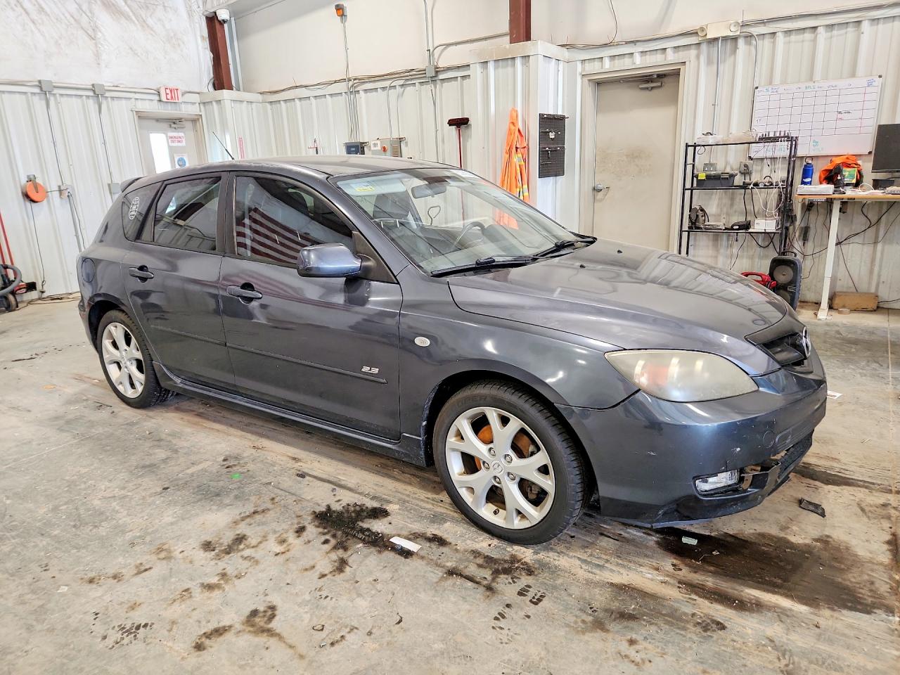 2008 Mazda 3 Hatchback Gray vin: JM1BK343881105142