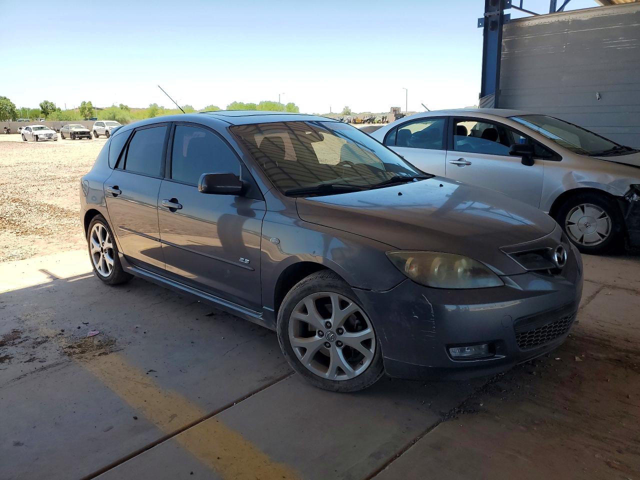 2008 Mazda 3 Hatchback Gray vin: JM1BK343881821054