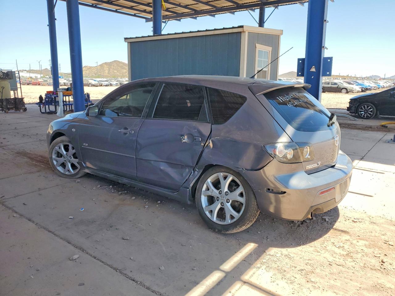 2008 Mazda 3 Hatchback Gray vin: JM1BK343881821054