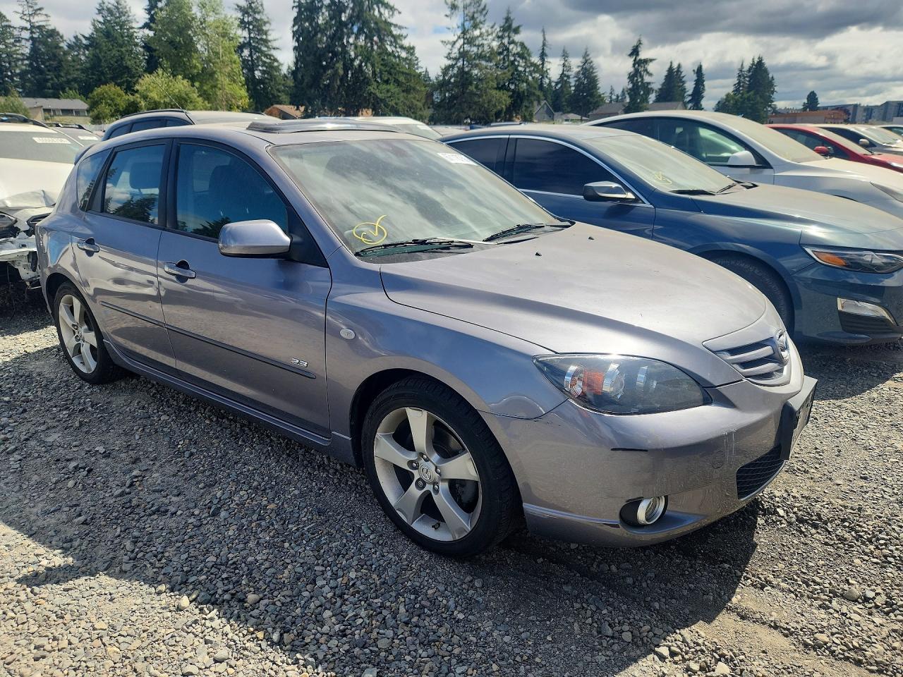 2006 Mazda 3 Hatchback Gray vin: JM1BK343961493043