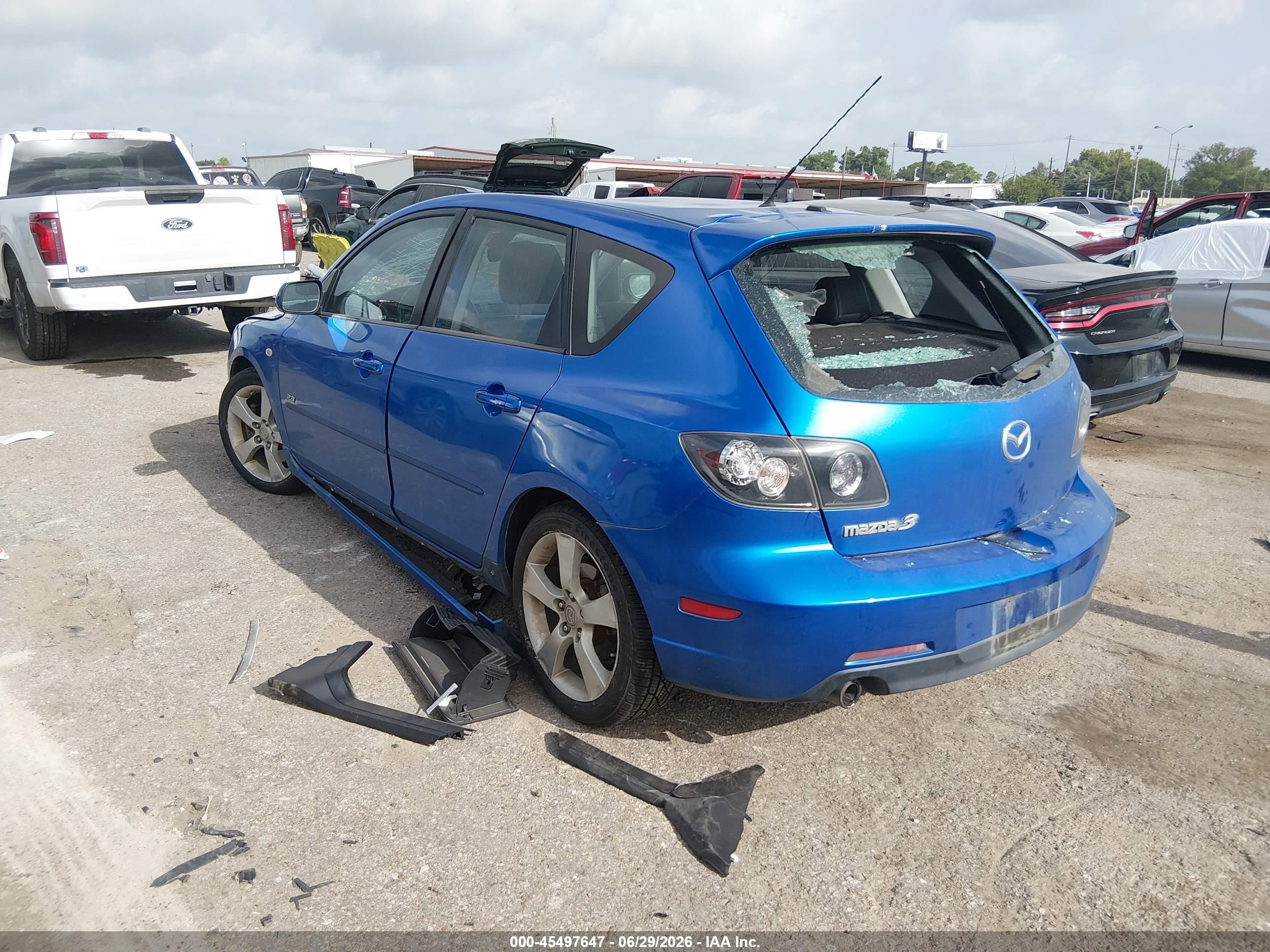 2006 Mazda Mazda3 S Grand Touring Blue vin: JM1BK343961525635