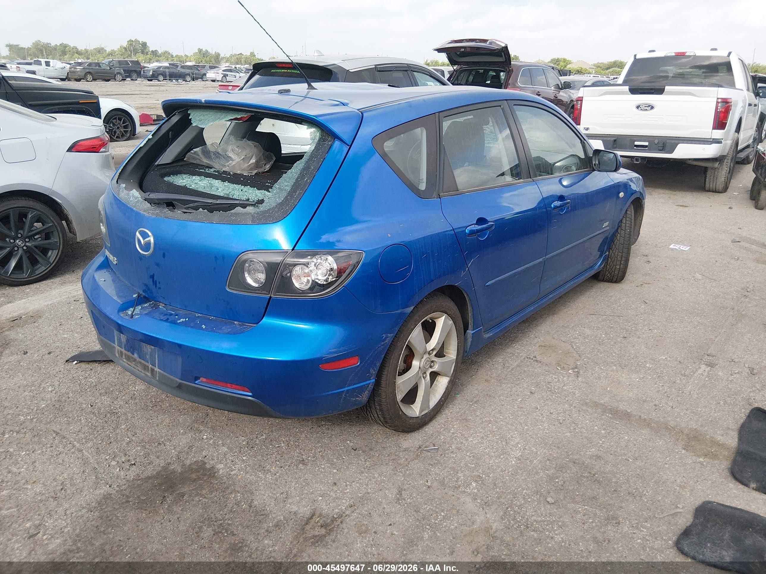 2006 Mazda Mazda3 S Grand Touring Blue vin: JM1BK343961525635