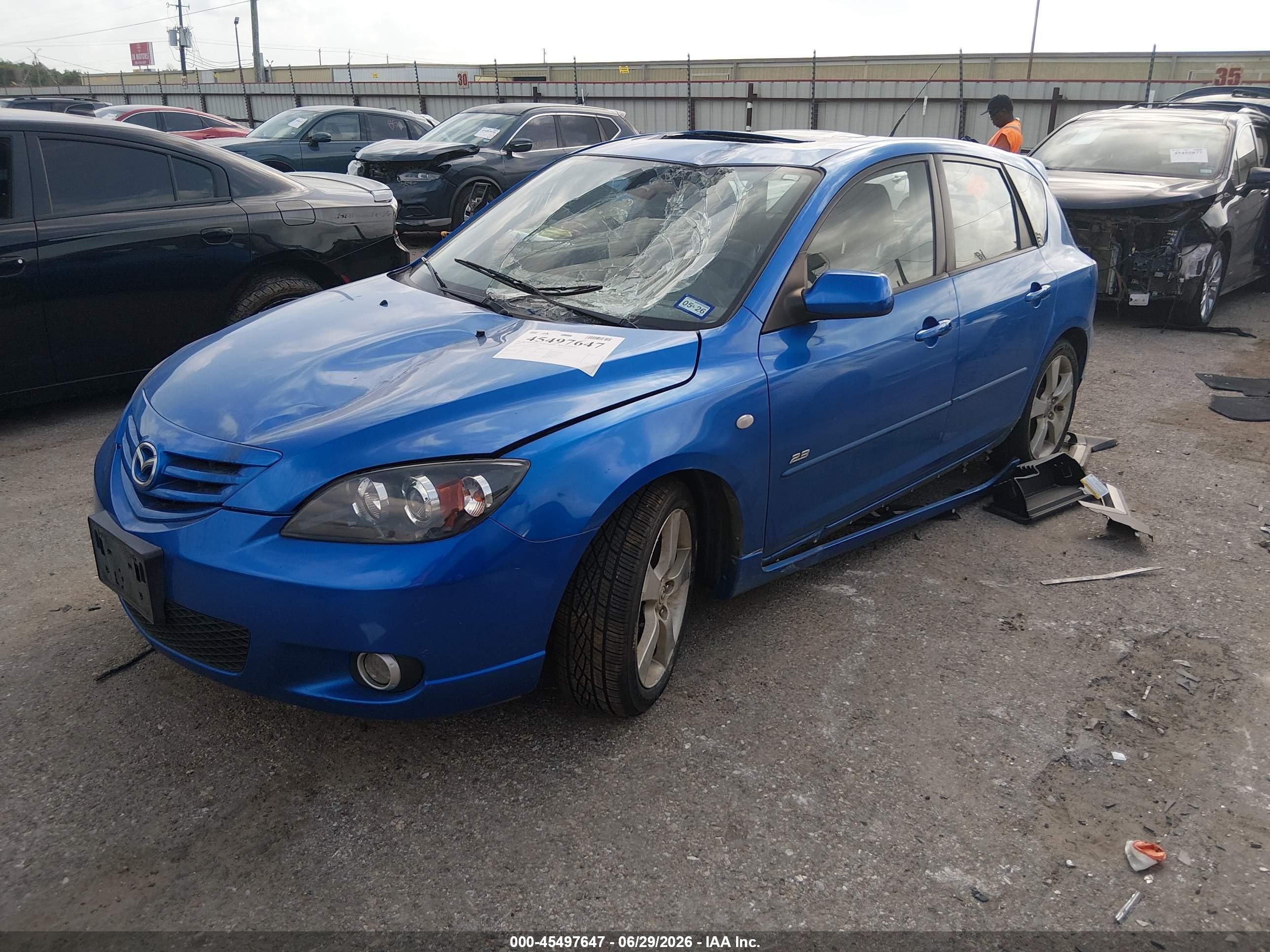 2006 Mazda Mazda3 S Grand Touring Blue vin: JM1BK343961525635