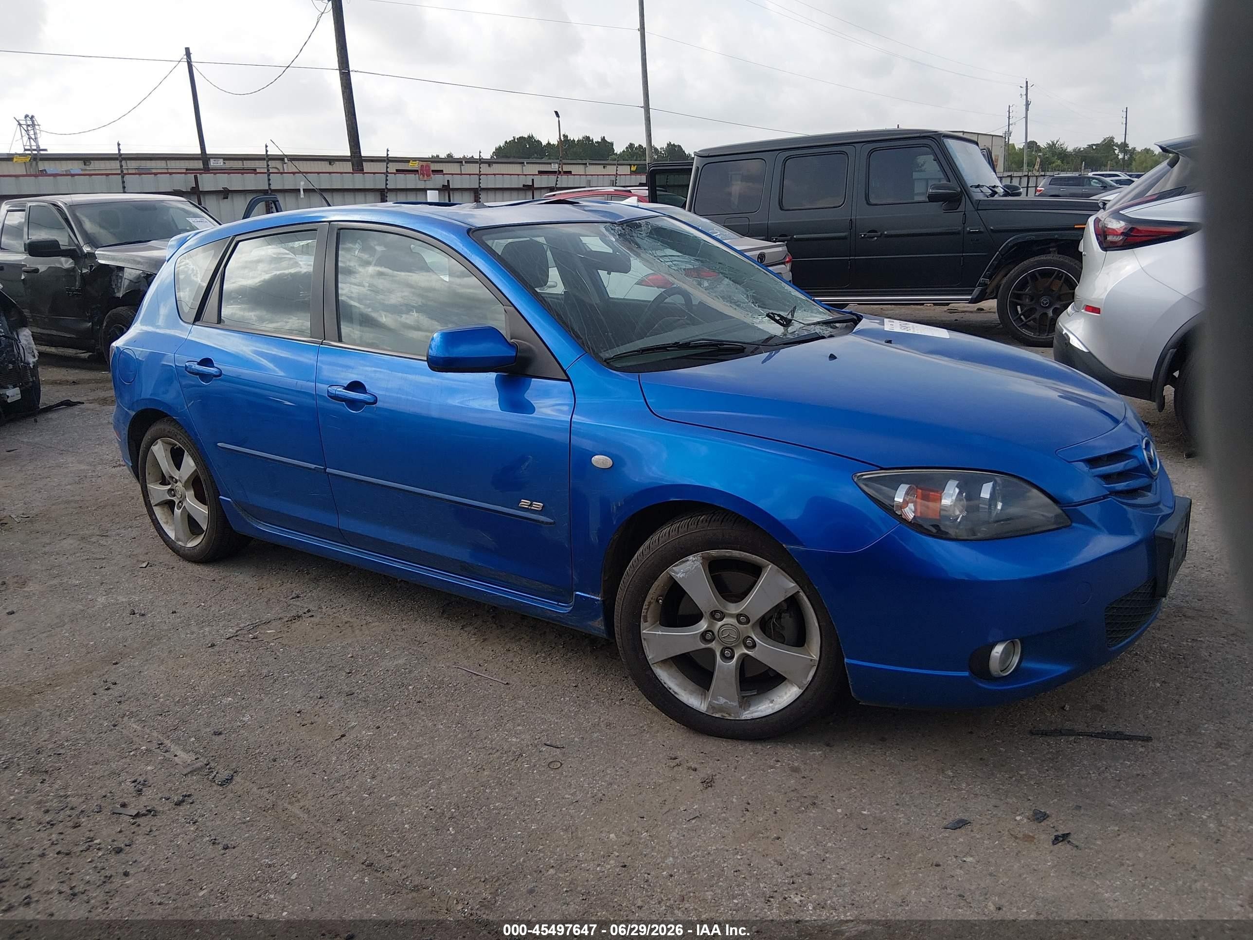 2006 Mazda Mazda3 S Grand Touring Blue vin: JM1BK343961525635