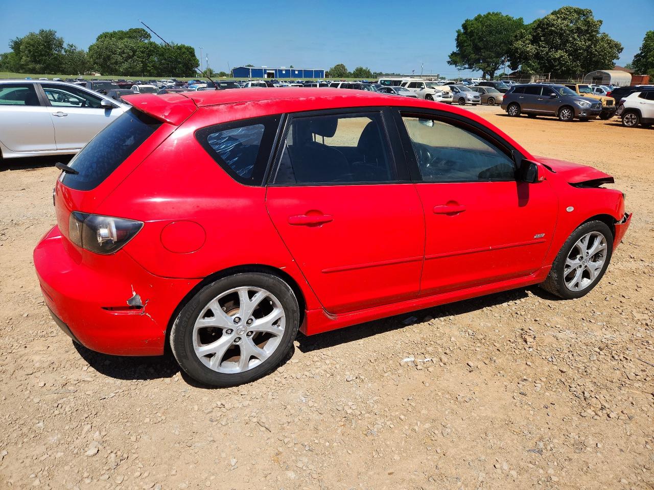 2007 Mazda 3 Hatchback Red vin: JM1BK343971610511