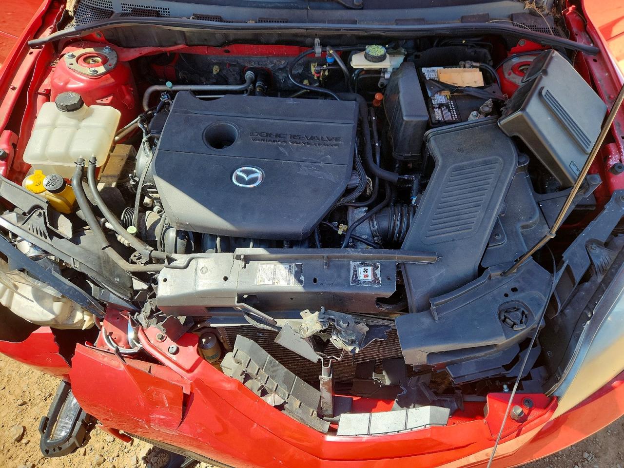 2007 Mazda 3 Hatchback Red vin: JM1BK343971610511