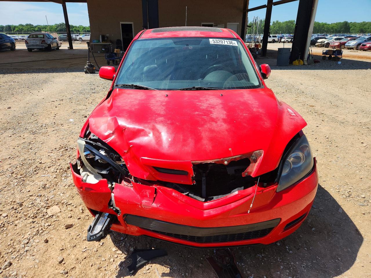 2007 Mazda 3 Hatchback Red vin: JM1BK343971610511