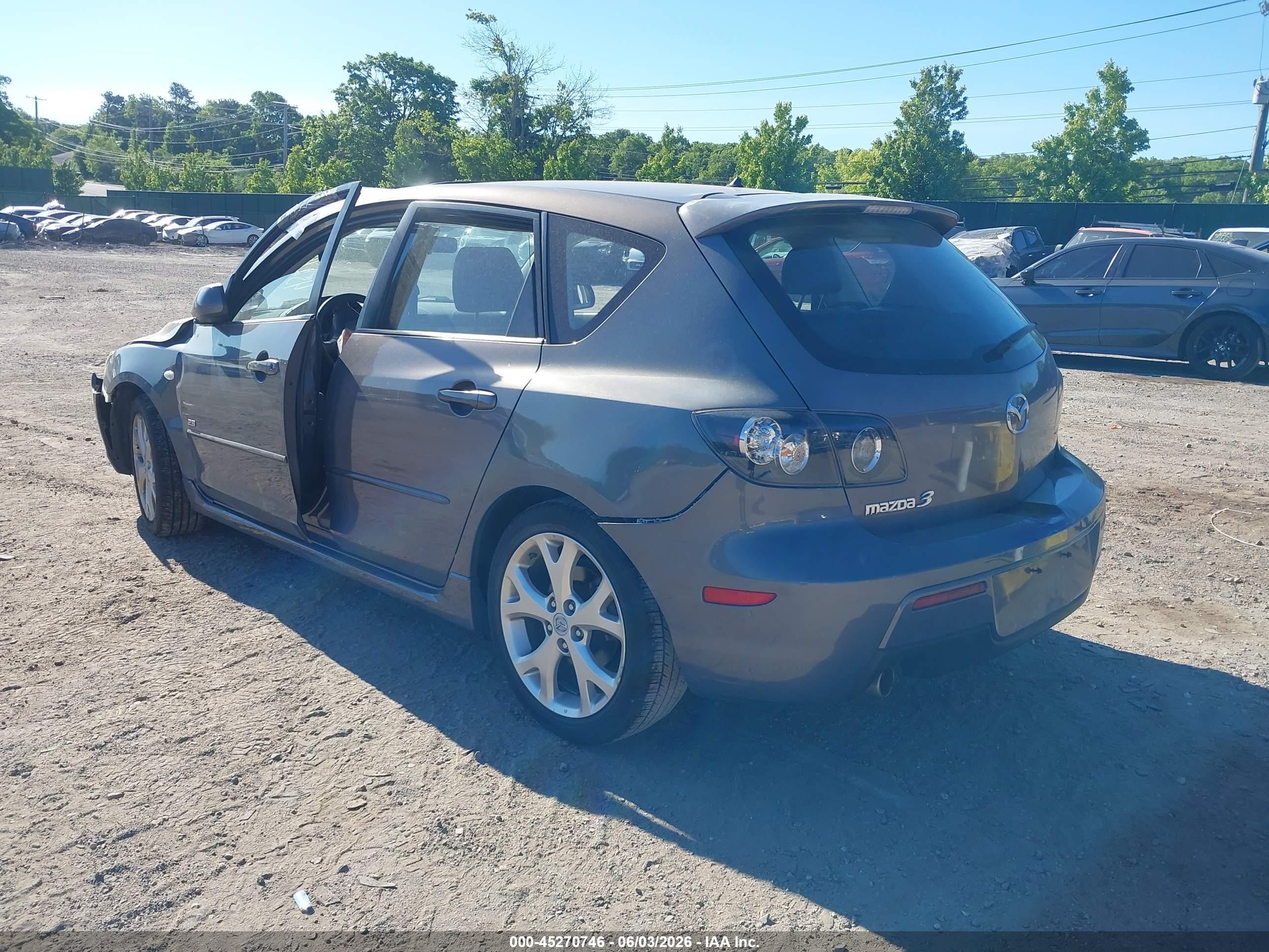 2007 Mazda Mazda3 S Grand Touring Blue vin: JM1BK343971698184