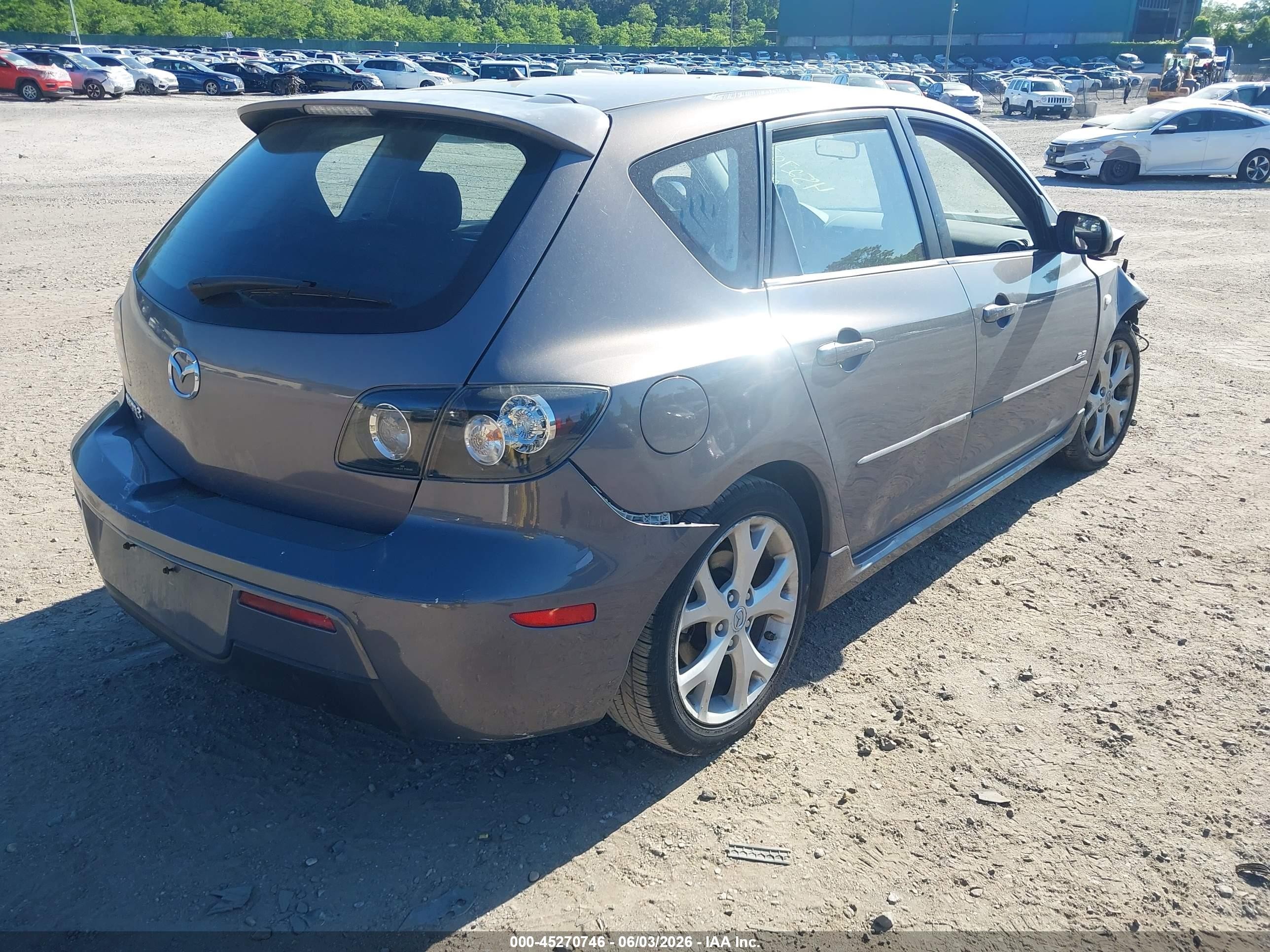 2007 Mazda Mazda3 S Grand Touring Blue vin: JM1BK343971698184