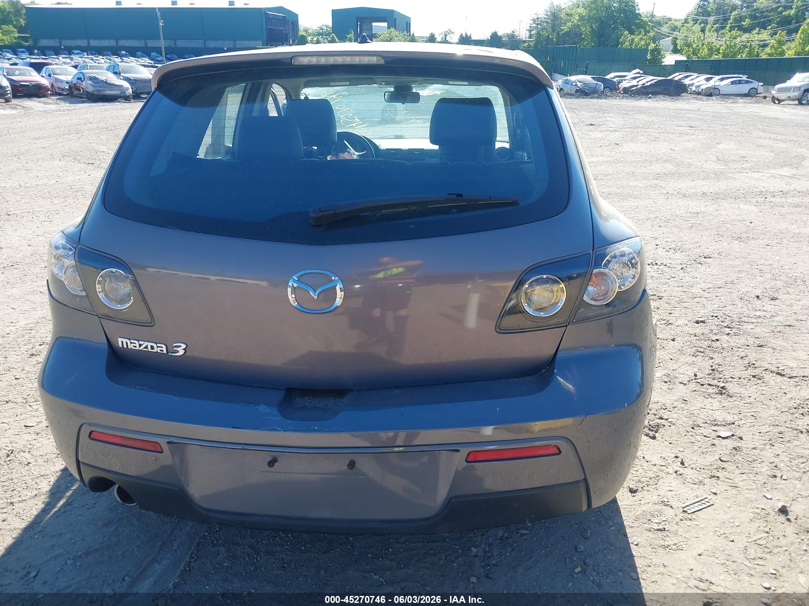 2007 Mazda Mazda3 S Grand Touring Blue vin: JM1BK343971698184