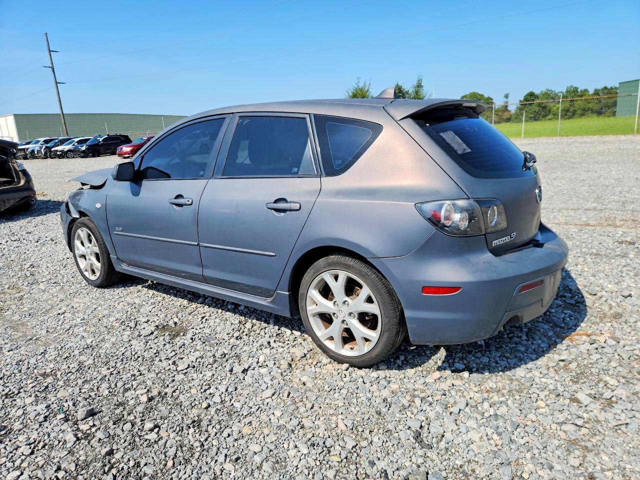 2008 Mazda 3 Hatchback Gray vin: JM1BK343981118725