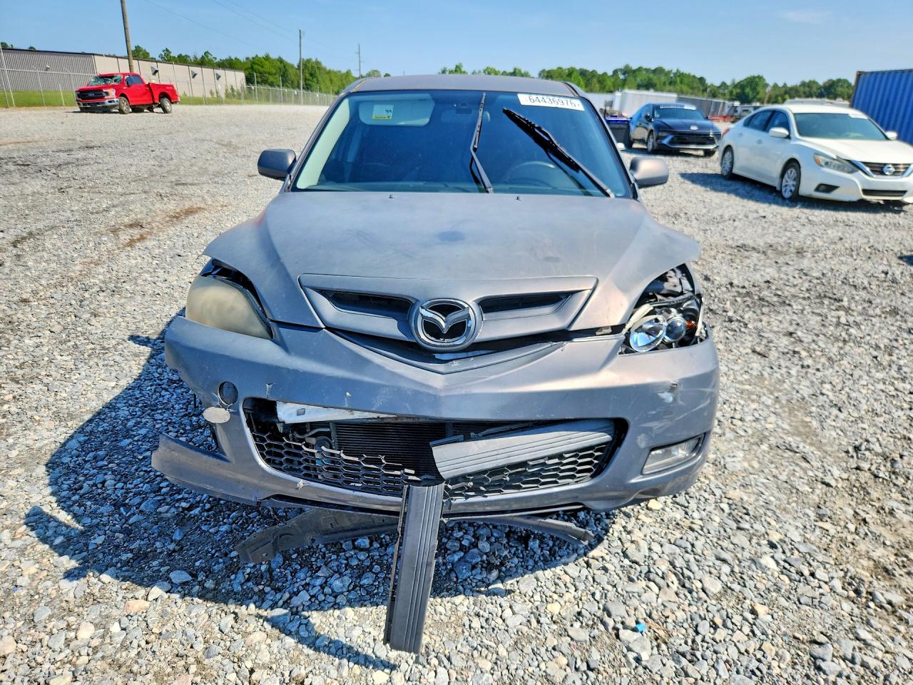 2008 Mazda 3 Hatchback Gray vin: JM1BK343981118725