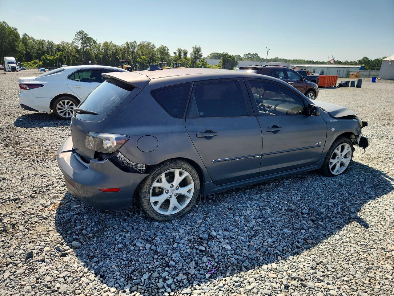 2008 Mazda 3 Hatchback Gray vin: JM1BK343981118725