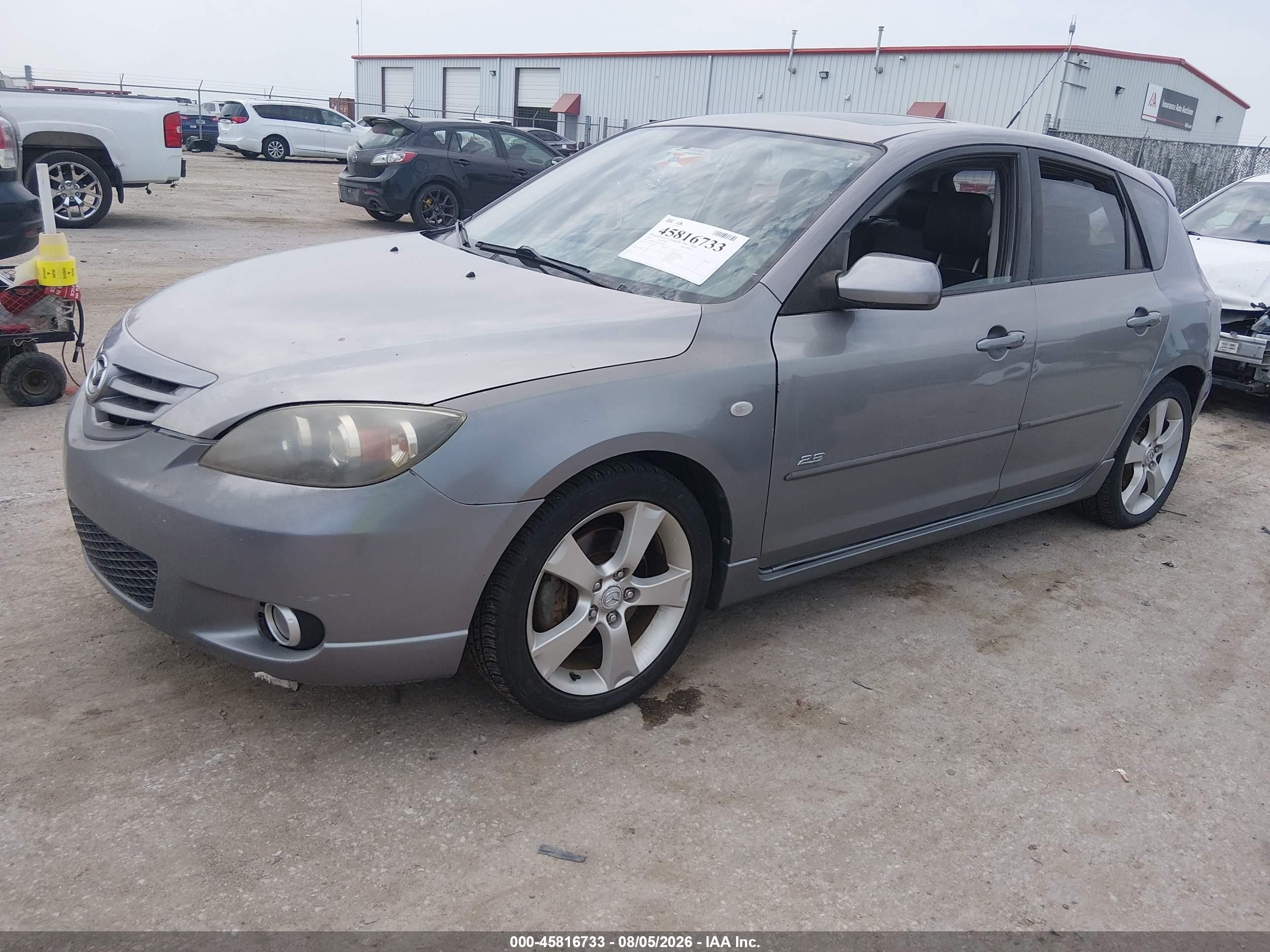 2006 Mazda 3 Hatchback Gray vin: JM1BK343X61455708