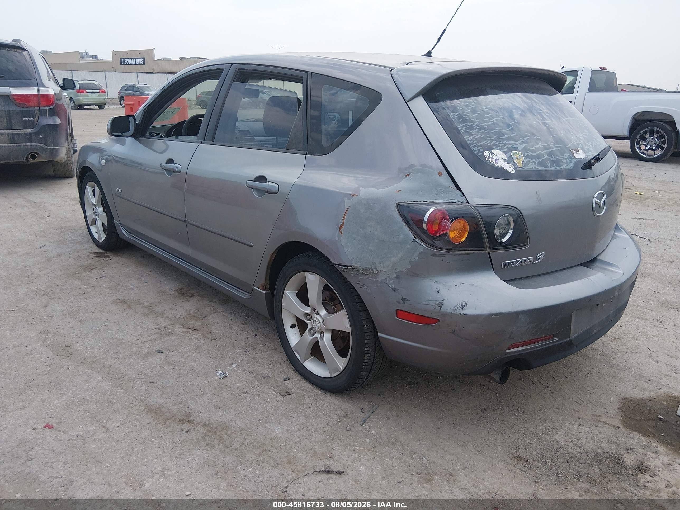 2006 Mazda 3 Hatchback Gray vin: JM1BK343X61455708