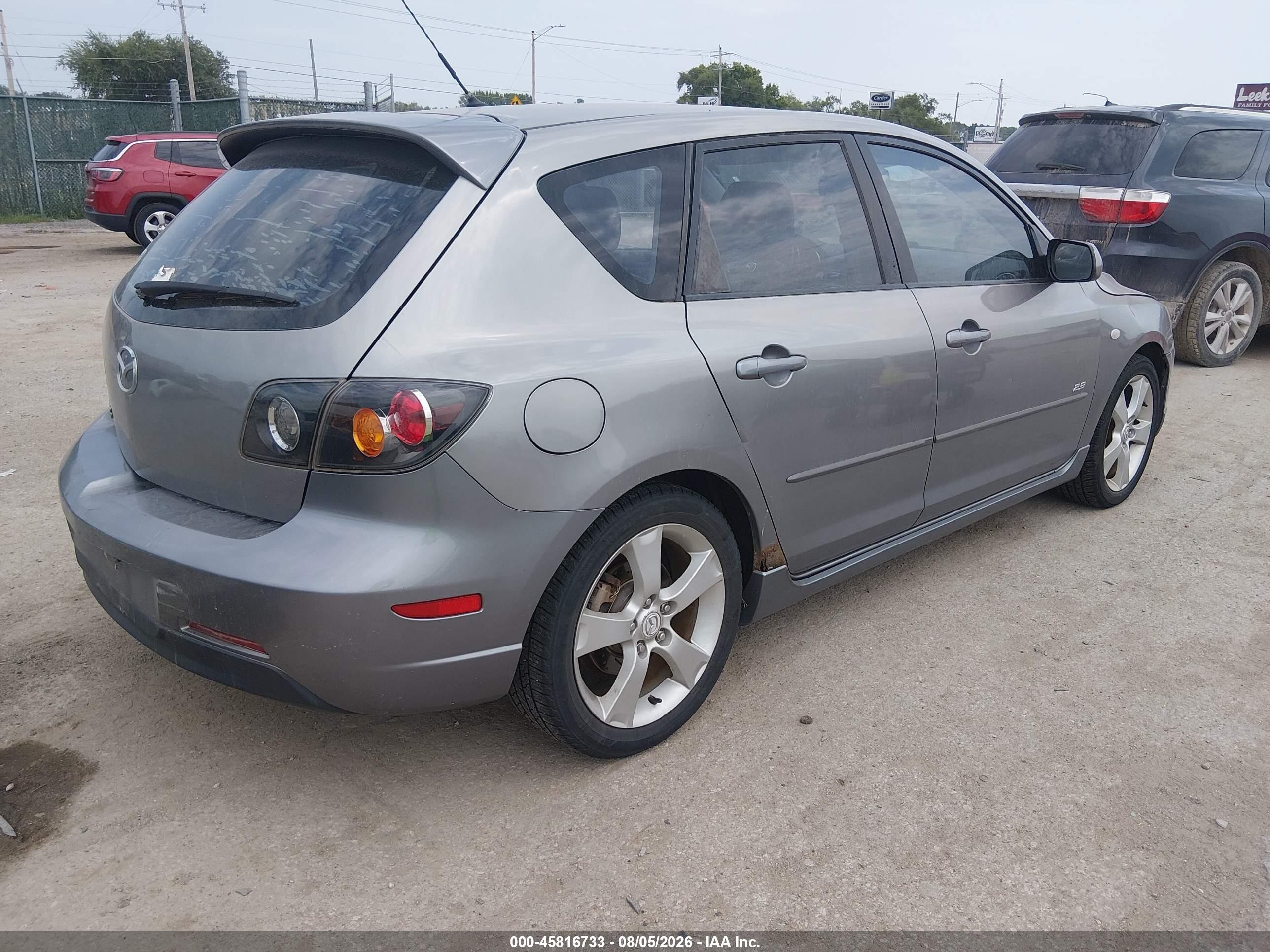 2006 Mazda 3 Hatchback Gray vin: JM1BK343X61455708