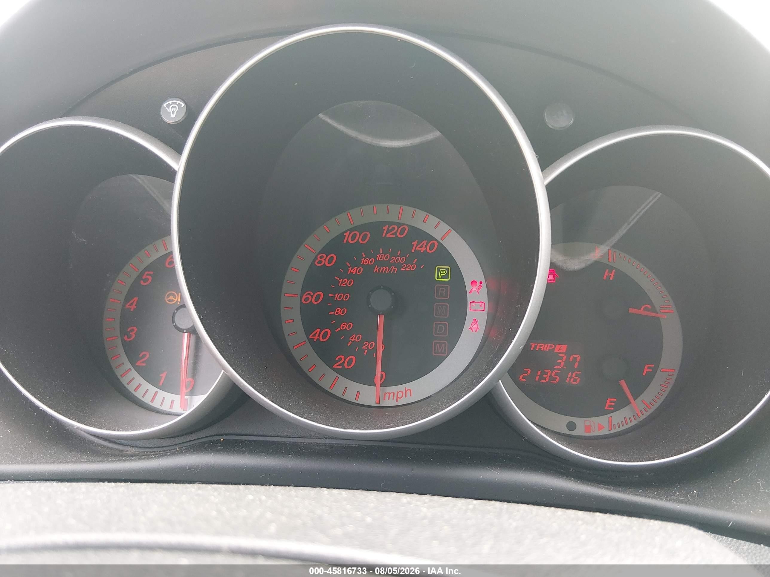 2006 Mazda 3 Hatchback Gray vin: JM1BK343X61455708